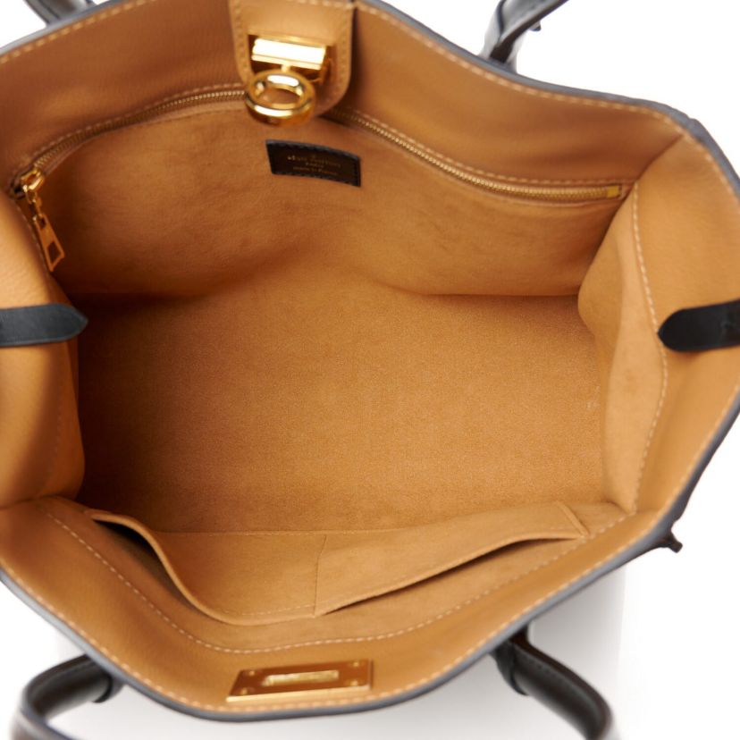 Louis Vuitton Calfskin Monogram On My Side Greige -FINAL SALE NO RETURNS