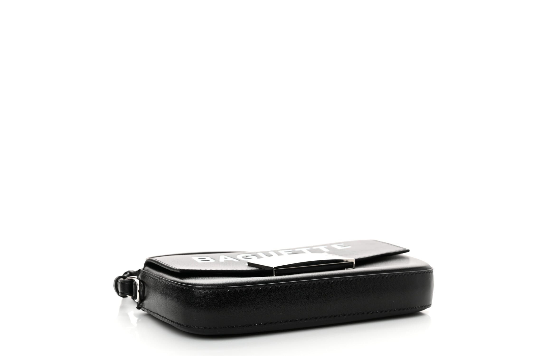 Fendi X MARC JACOBS Nappa Logo Phone Baguette Black -FINAL SALE NO RETURNS