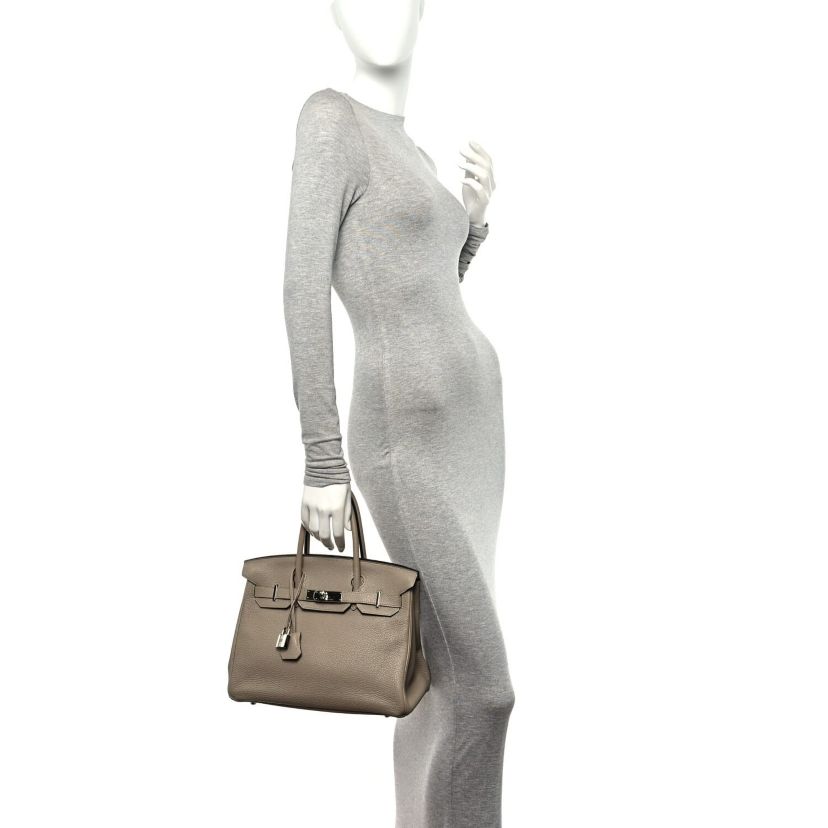 Hermes Togo BIRKIN 30 Gris Tourterelle -FINAL SALE NO RETURNS