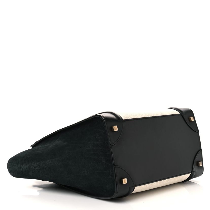 Celine Drummed Calfskin Micro Luggage Black -FINAL SALE NO RETURNS