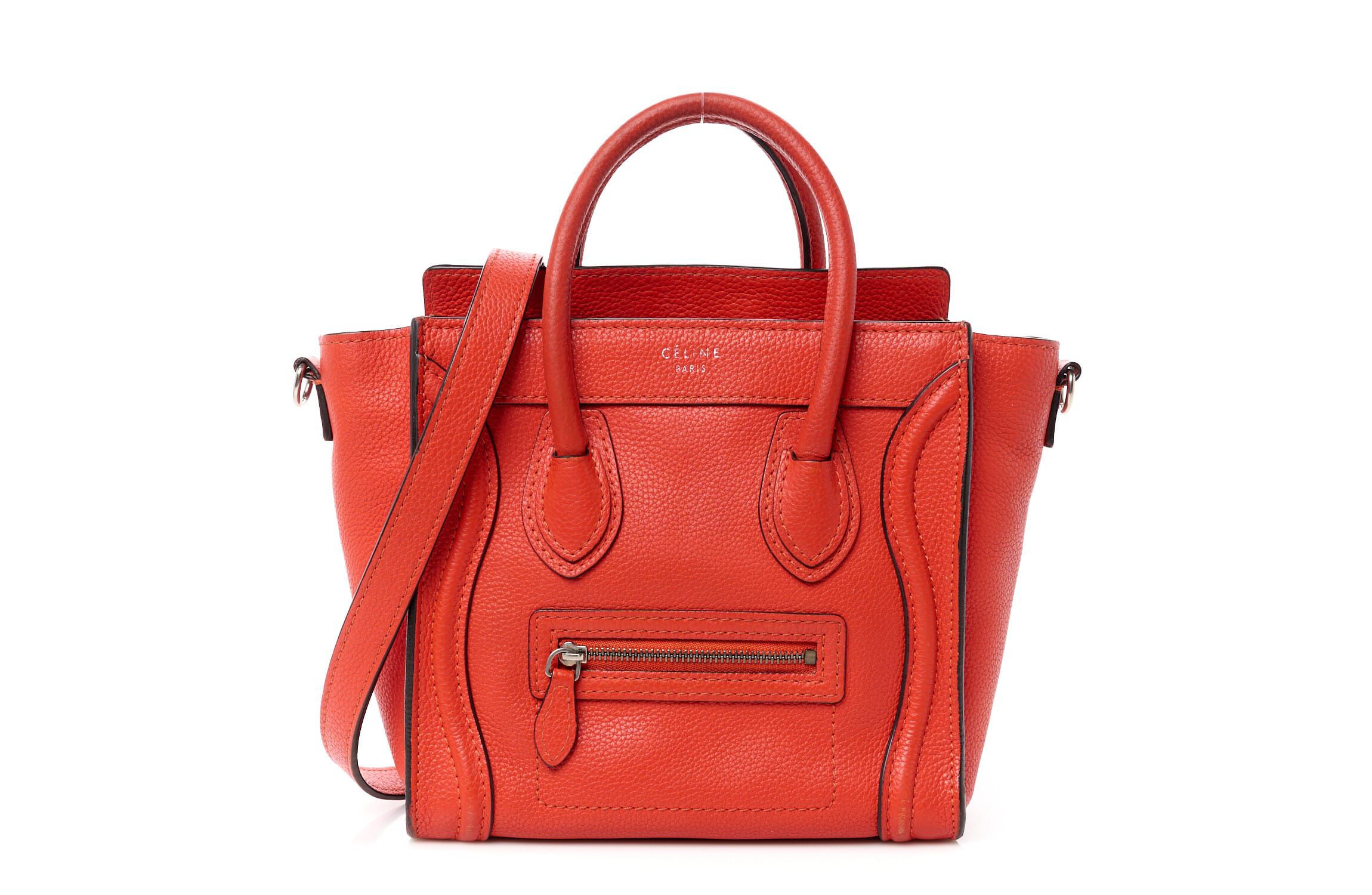 Celine Nano Luggage MM Orange -FINAL SALE NO RETURNS