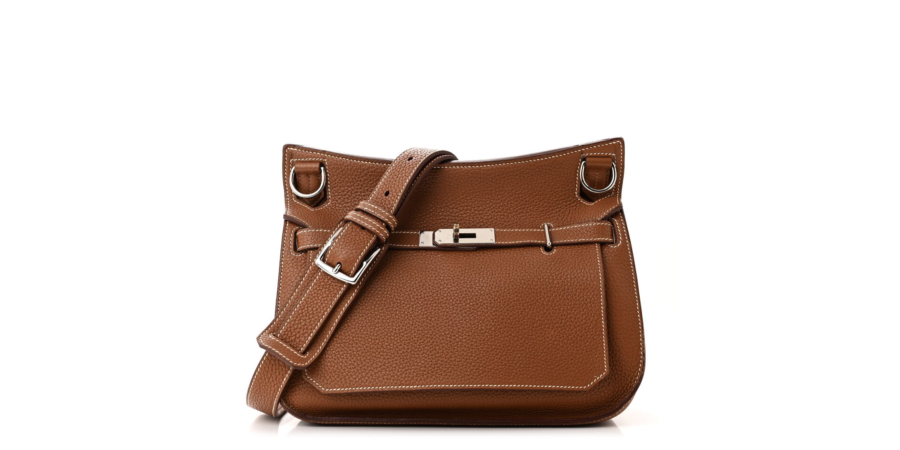 Hermes Taurillon Clemence Jypsiere 34 Etoupe -FINAL SALE NO RETURNS