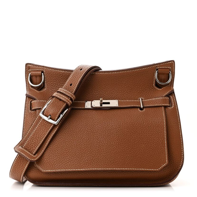 Hermes Taurillon Clemence Jypsiere 34 Etoupe -FINAL SALE NO RETURNS