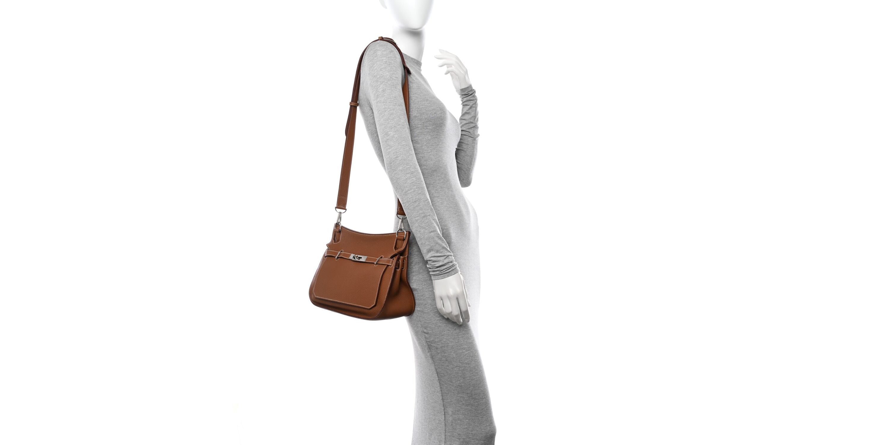 Hermes Taurillon Clemence Jypsiere 34 Etoupe -FINAL SALE NO RETURNS