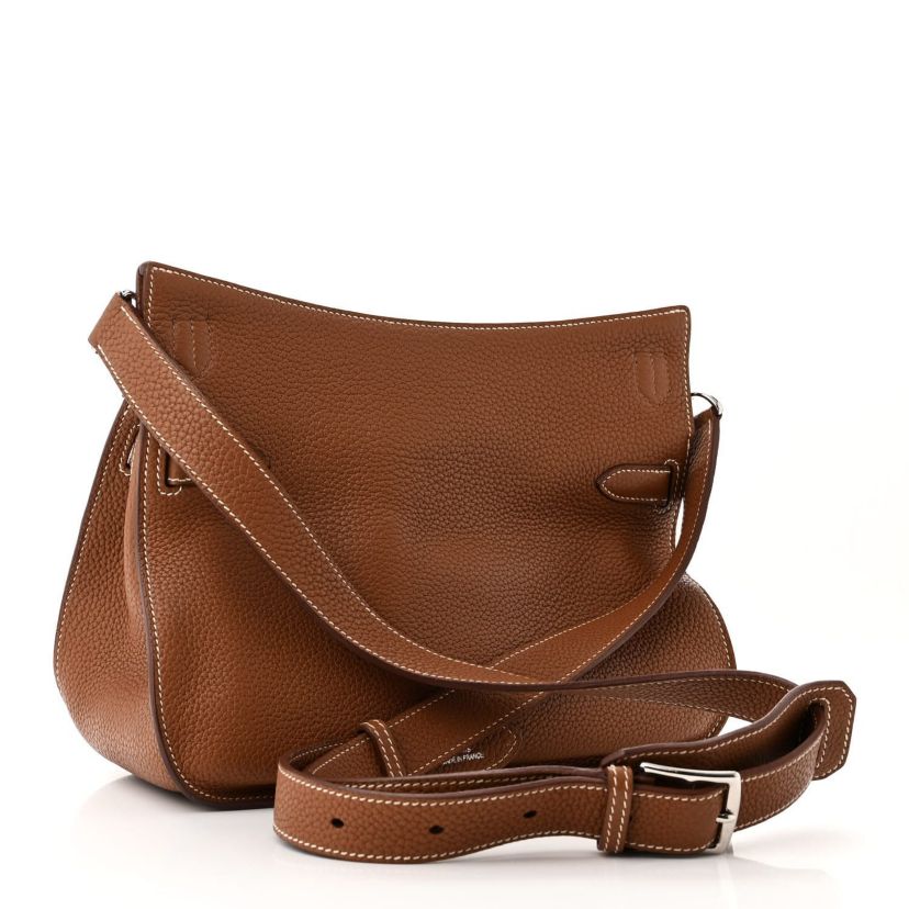 Hermes Taurillon Clemence Jypsiere 34 Etoupe -FINAL SALE NO RETURNS