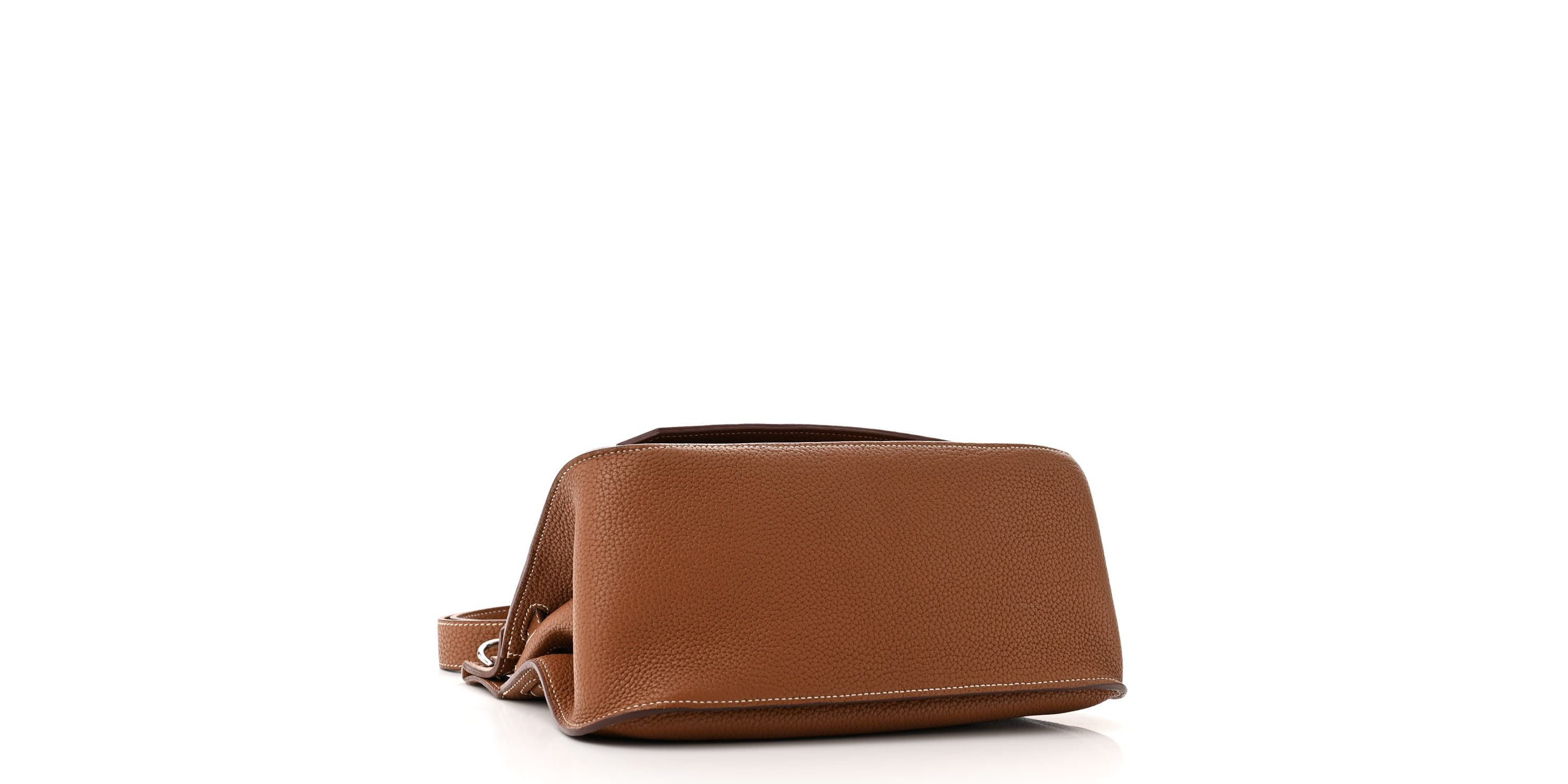 Hermes Taurillon Clemence Jypsiere 34 Etoupe -FINAL SALE NO RETURNS