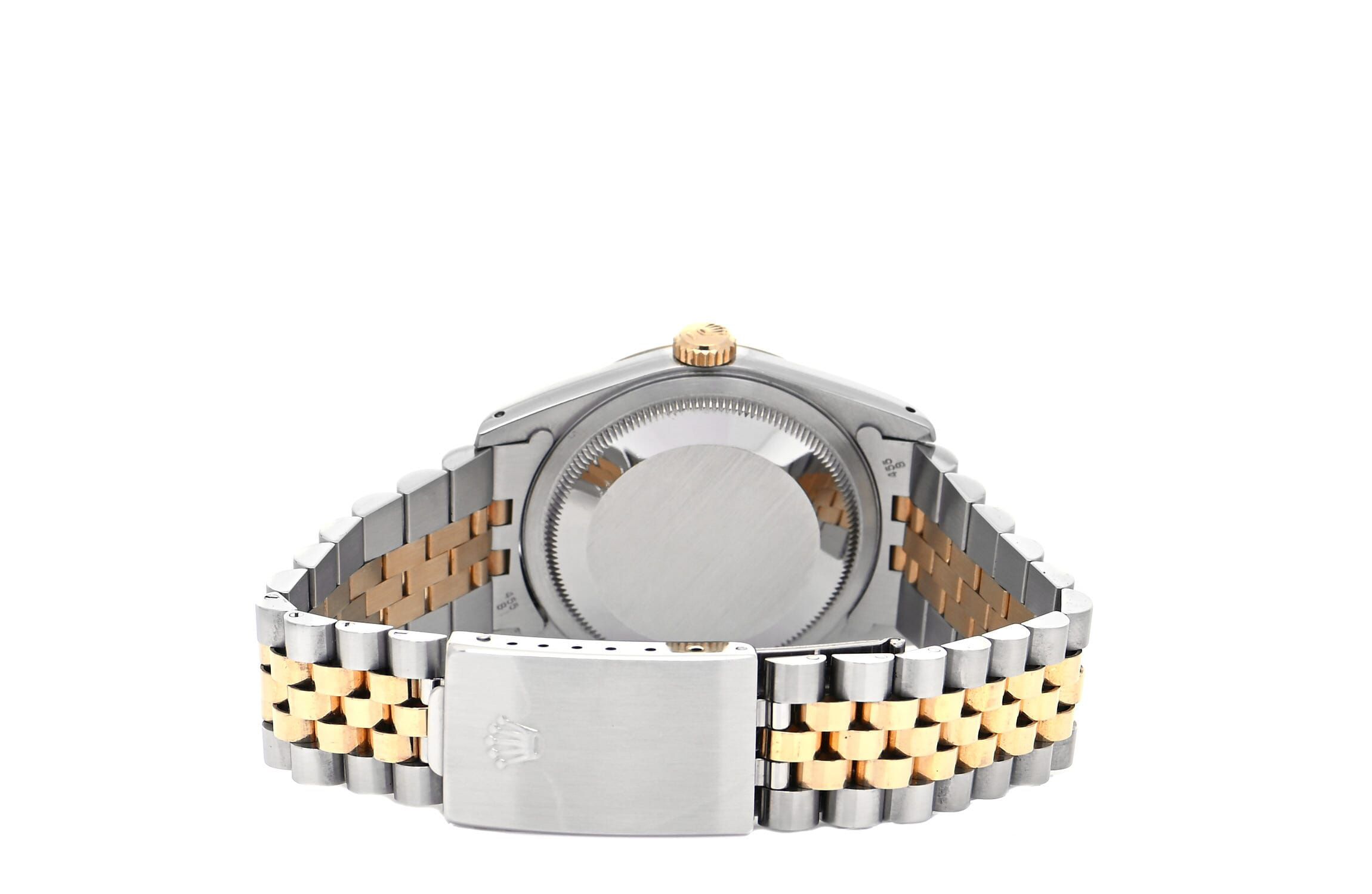 Rolex Stainless Steel 18K Yellow Gold 36mm Oyster Perpetual Datejust Watch Champagne 16233 -FINAL SALE NO RETURNS
