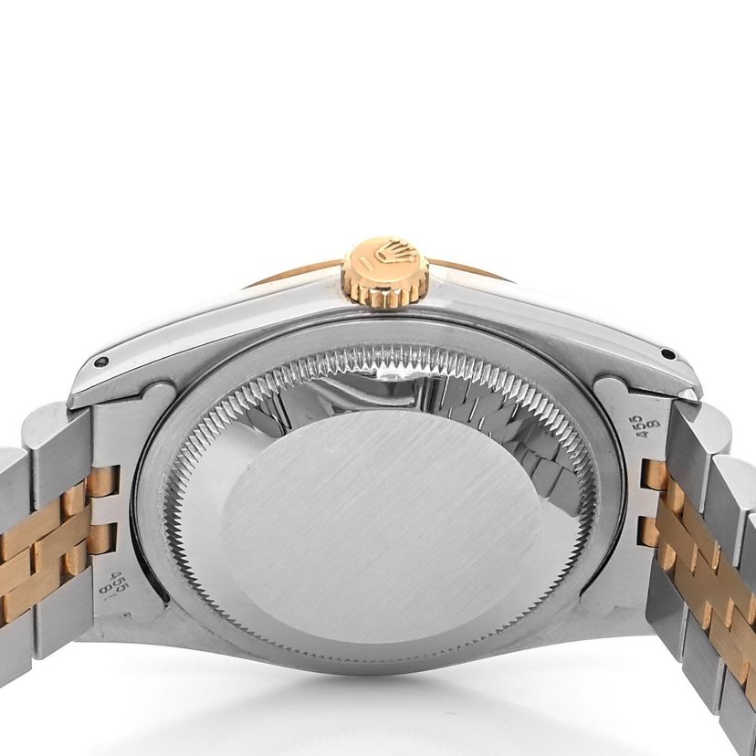 Rolex Stainless Steel 18K Yellow Gold 36mm Oyster Perpetual Datejust Watch Champagne 16233 -FINAL SALE NO RETURNS