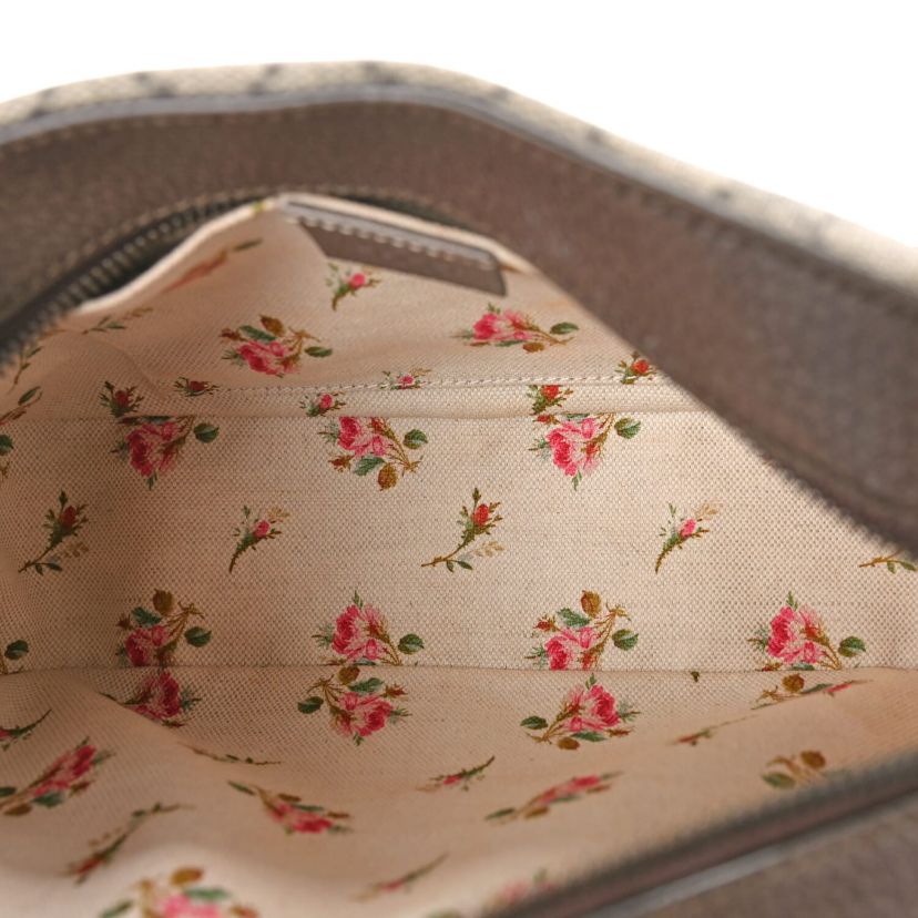 Gucci GG Supreme Monogram Web Neo Vintage Shoulder Bag Beige New Acero Crop -FINAL SALE NO RETURNS