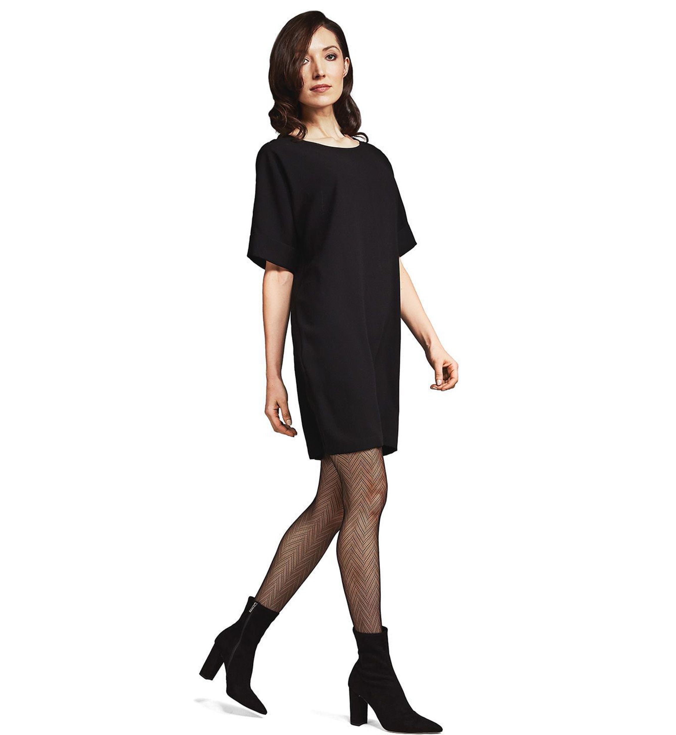 Herringbone Net Tights