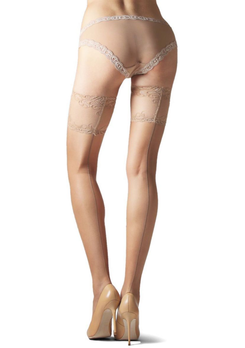 Feather Escape Thigh High Socks