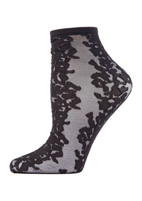 Animal Sheer Shortie Socks