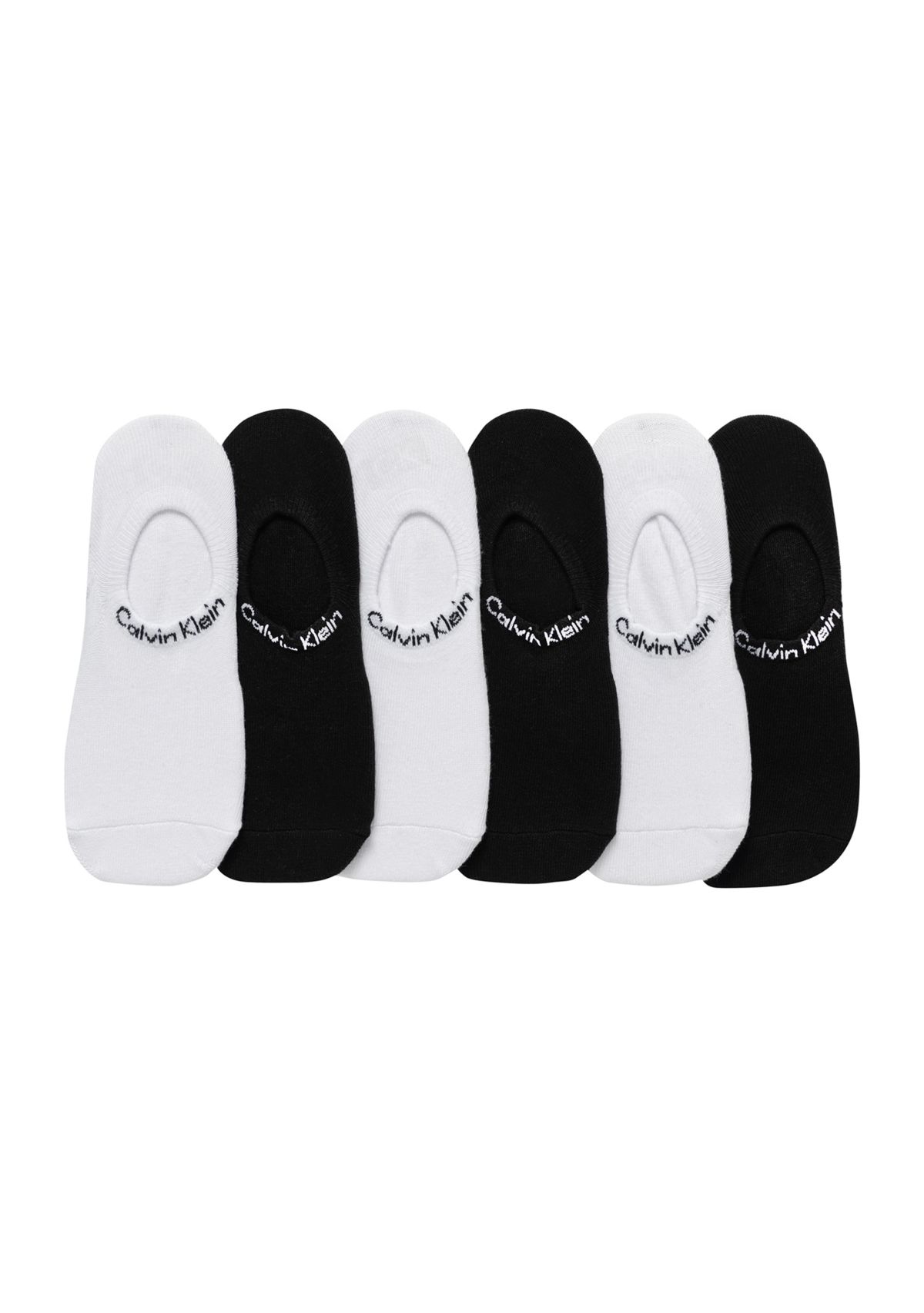 6 Pack Marled Flat Knit Sneaker Liner Socks