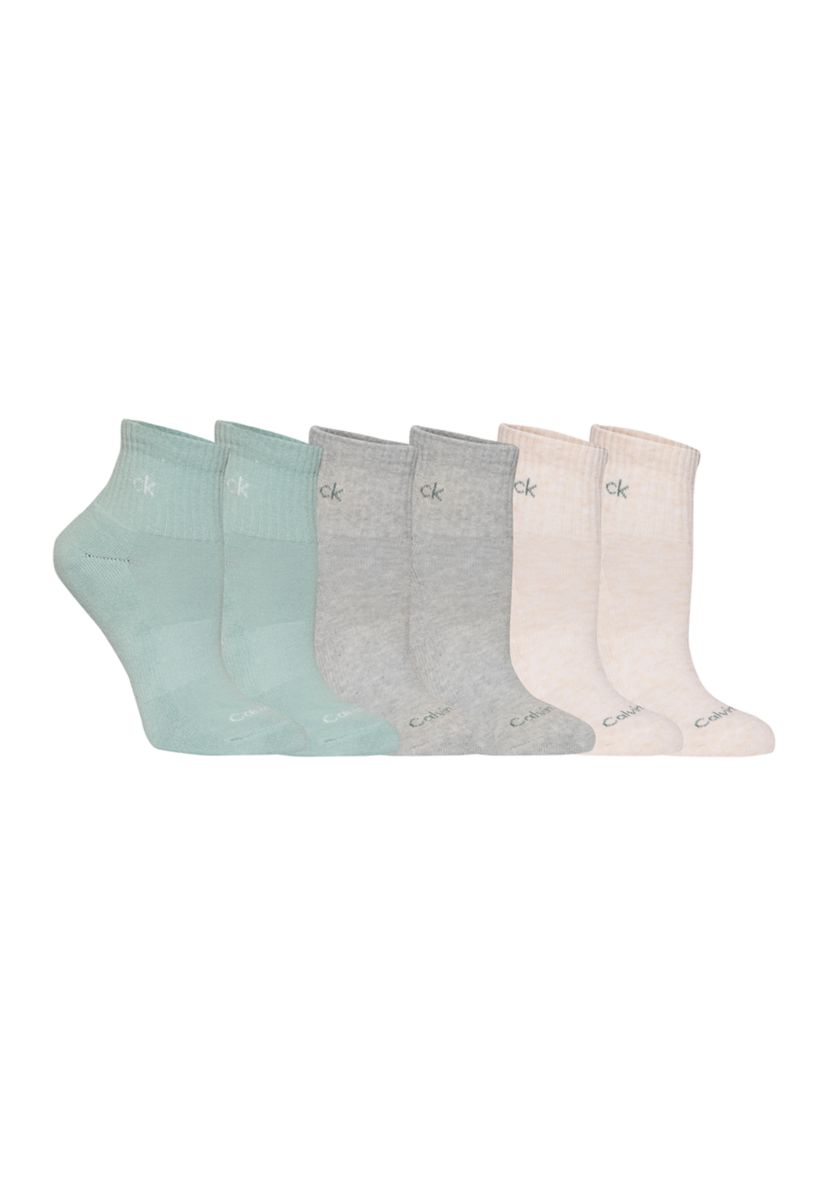 Cushion High Top Quarter Socks - 3 Pack