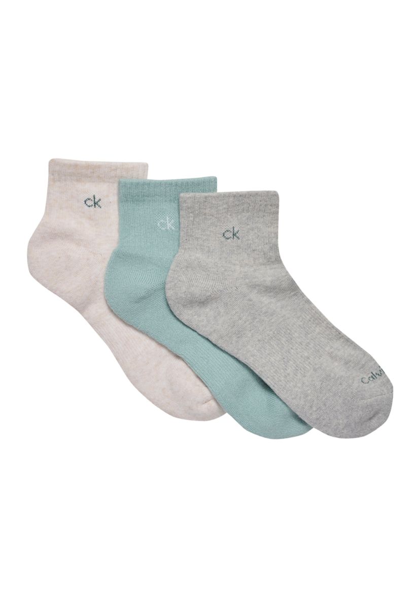 Cushion High Top Quarter Socks - 3 Pack