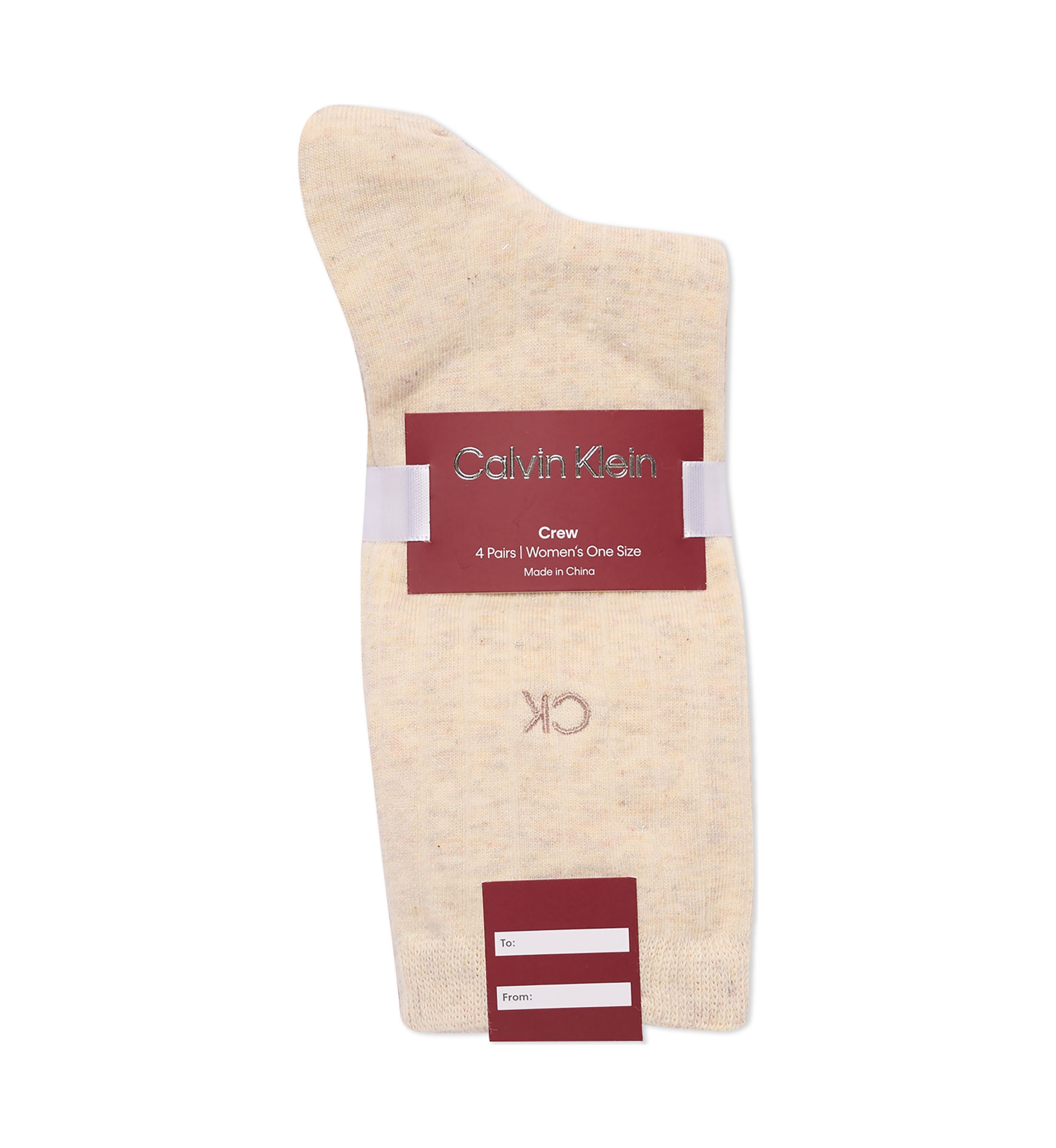   4-Pack of Sparkle Holiday Crew Socks 