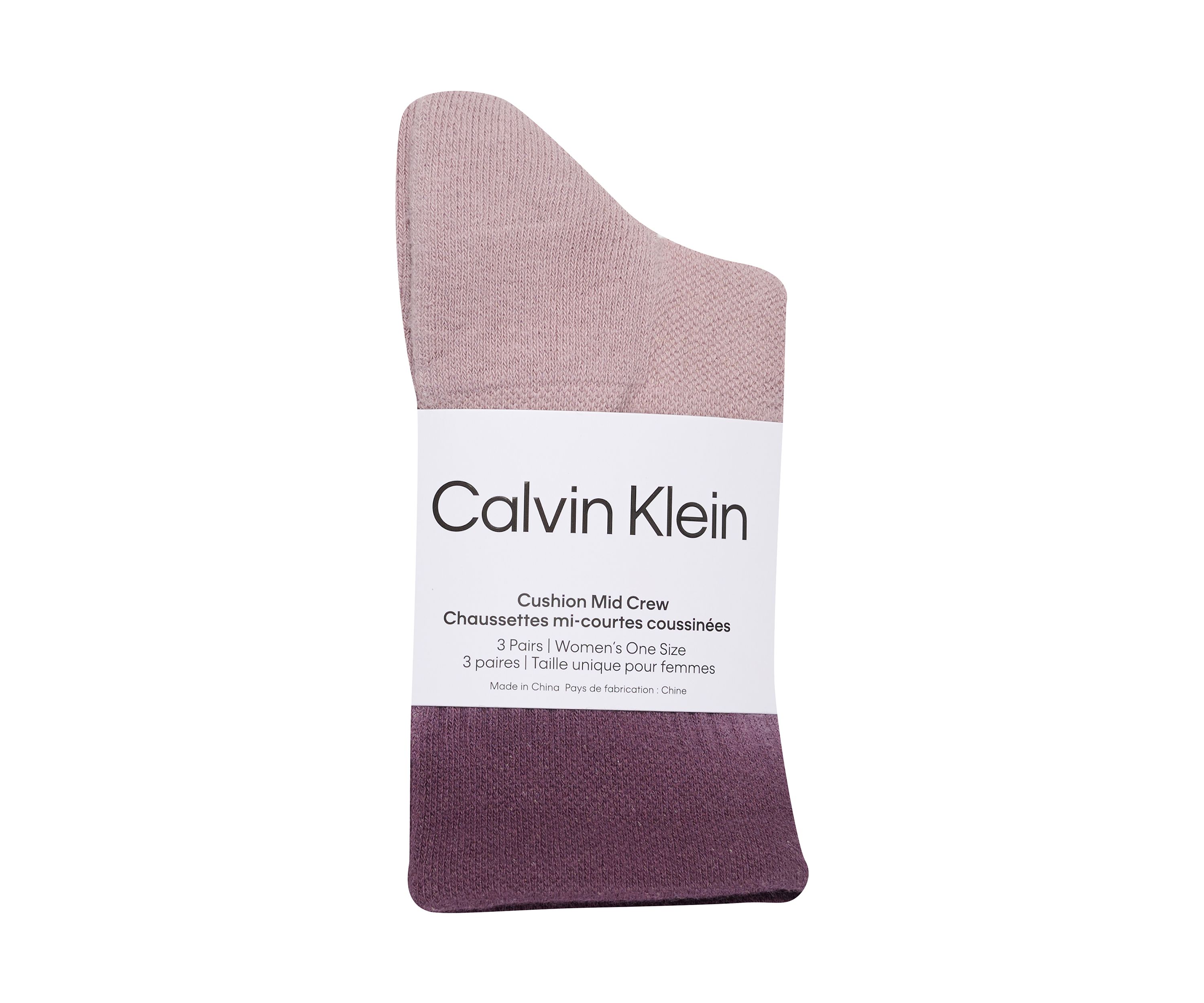 Ombré Dye Cushion Mid Crew Socks - 3 Pack