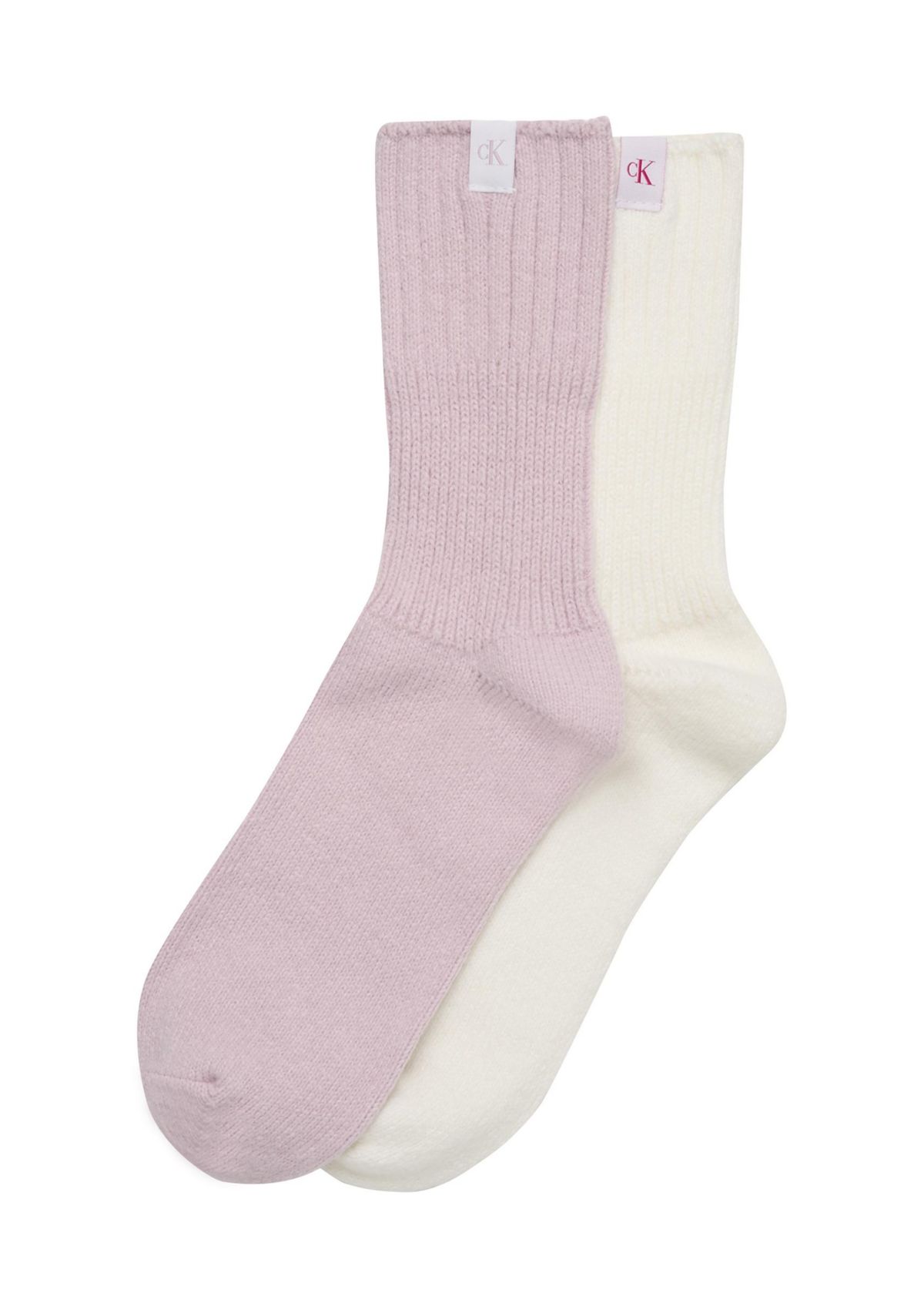Fluffy Crew Socks - 2 Pack