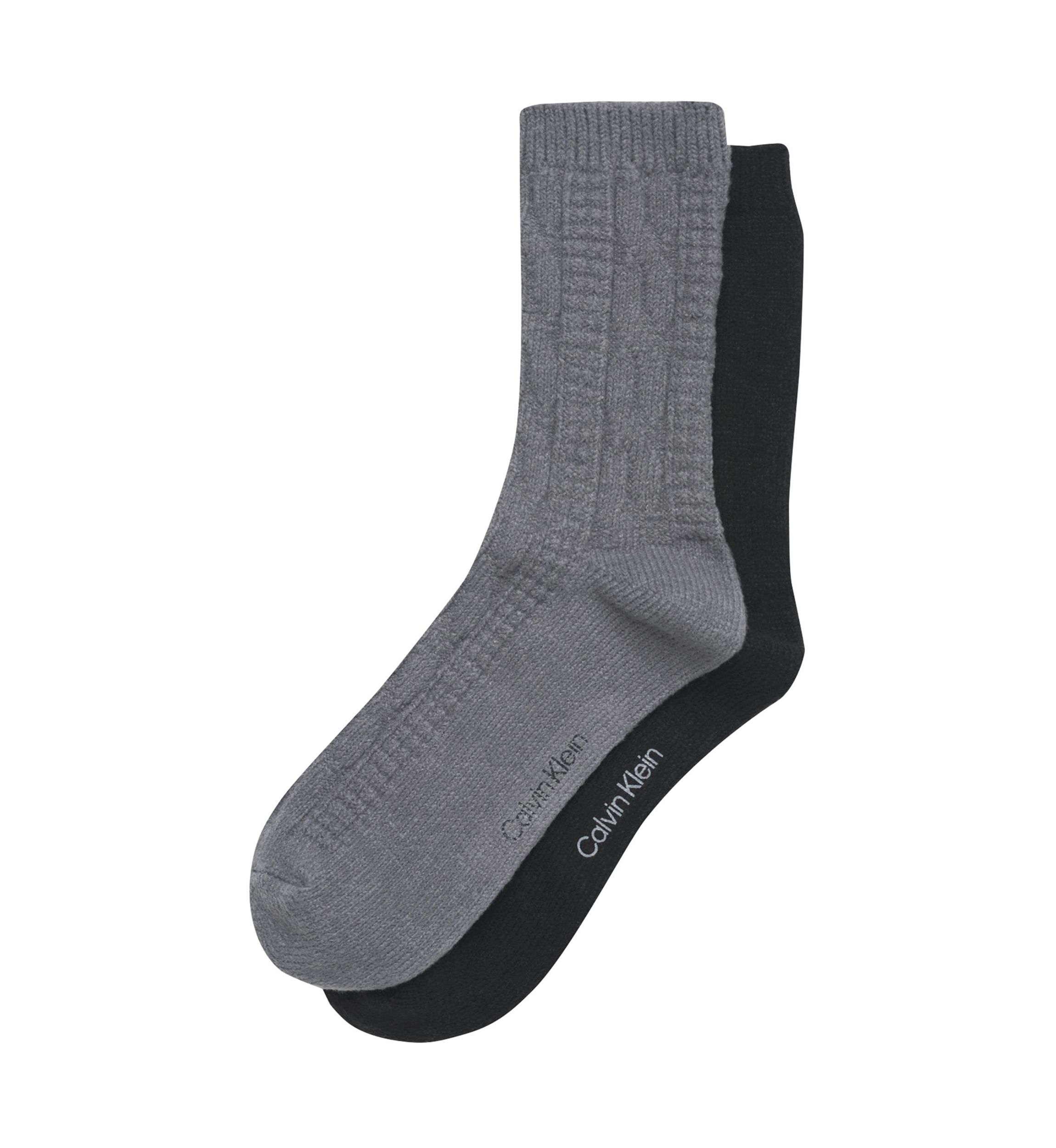 Plush Cable Knit Crew Socks