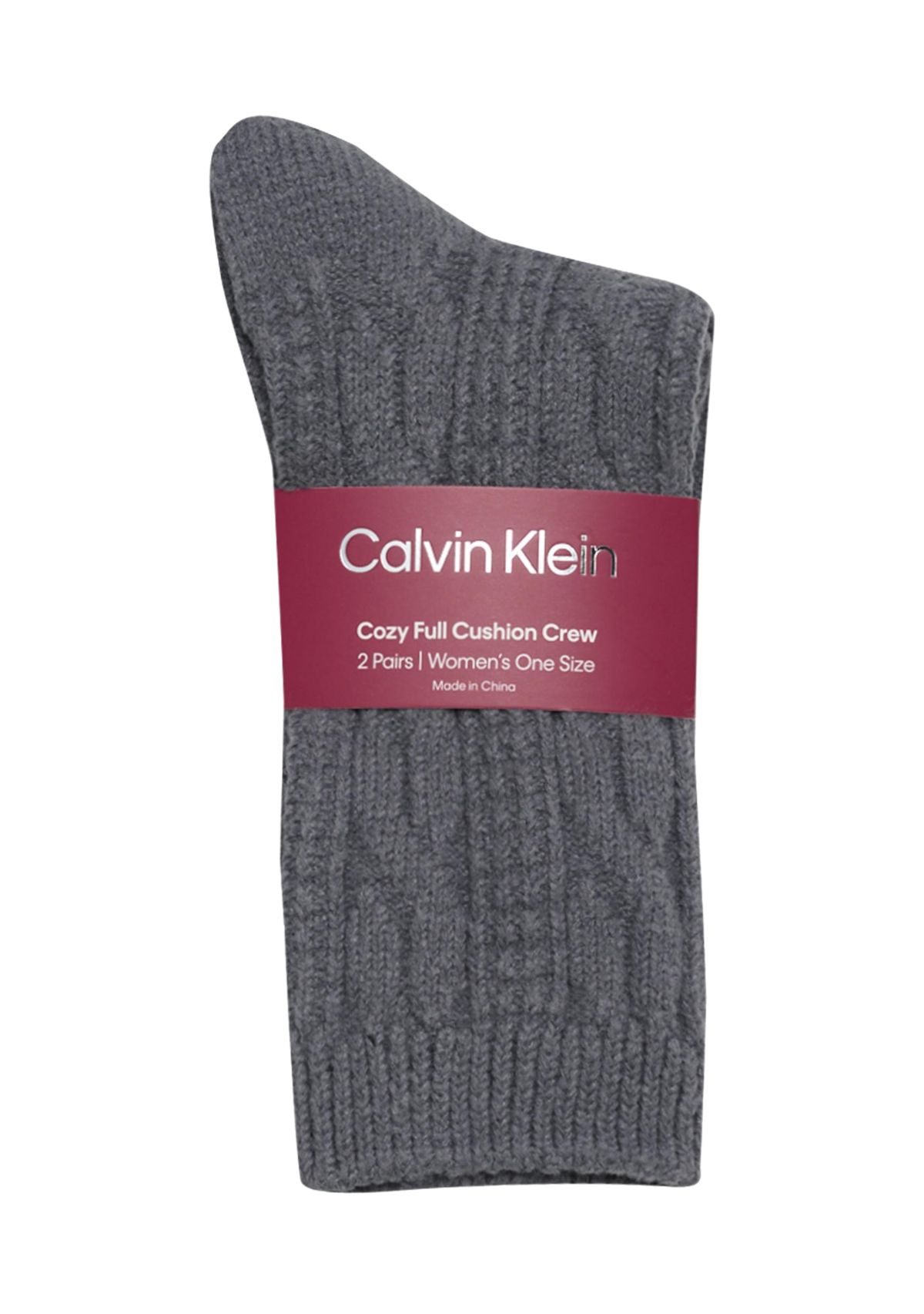 Calvin Klein Plush Cable Knit Crew Socks | Belk