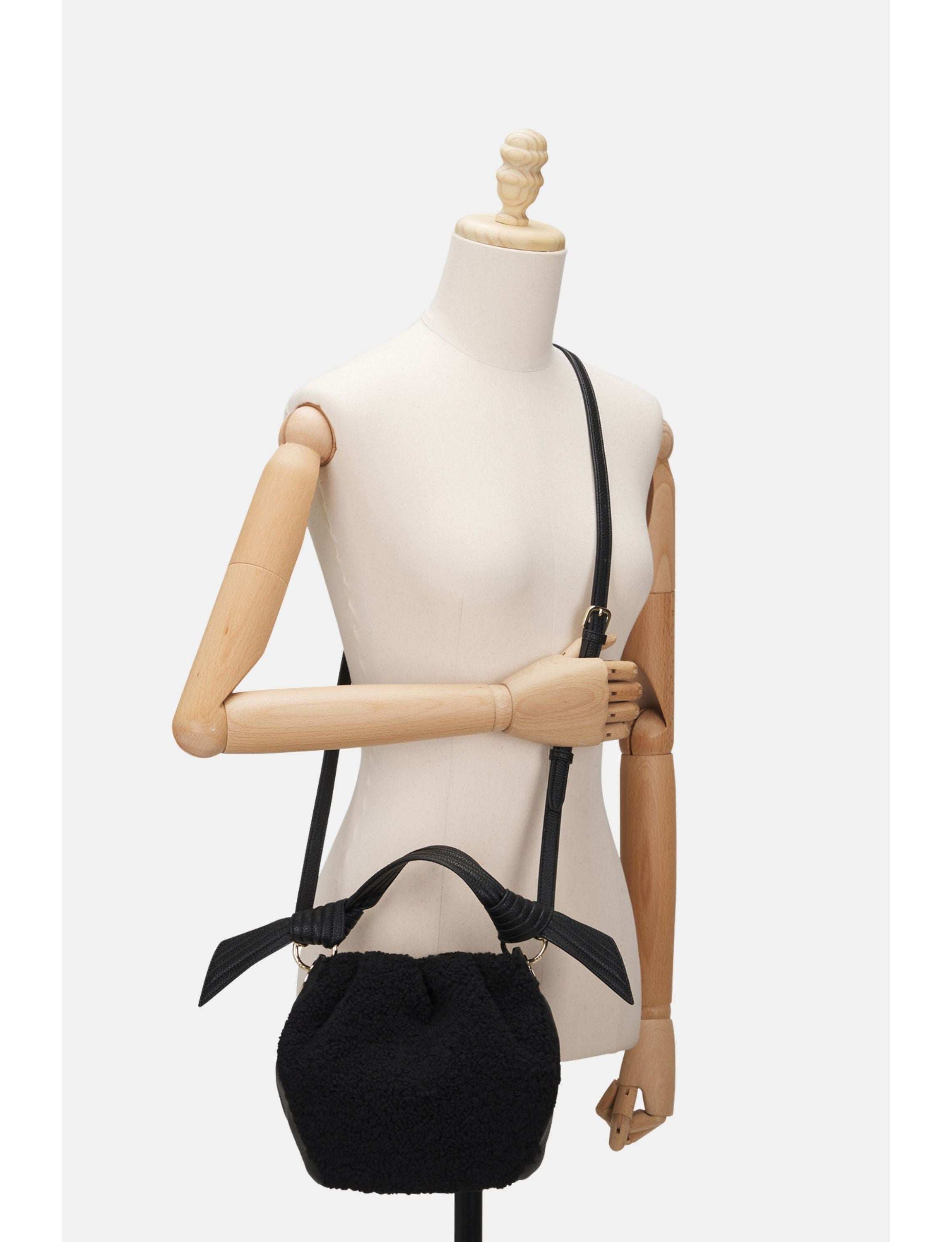 Selena Eco Fur Bucket Bag