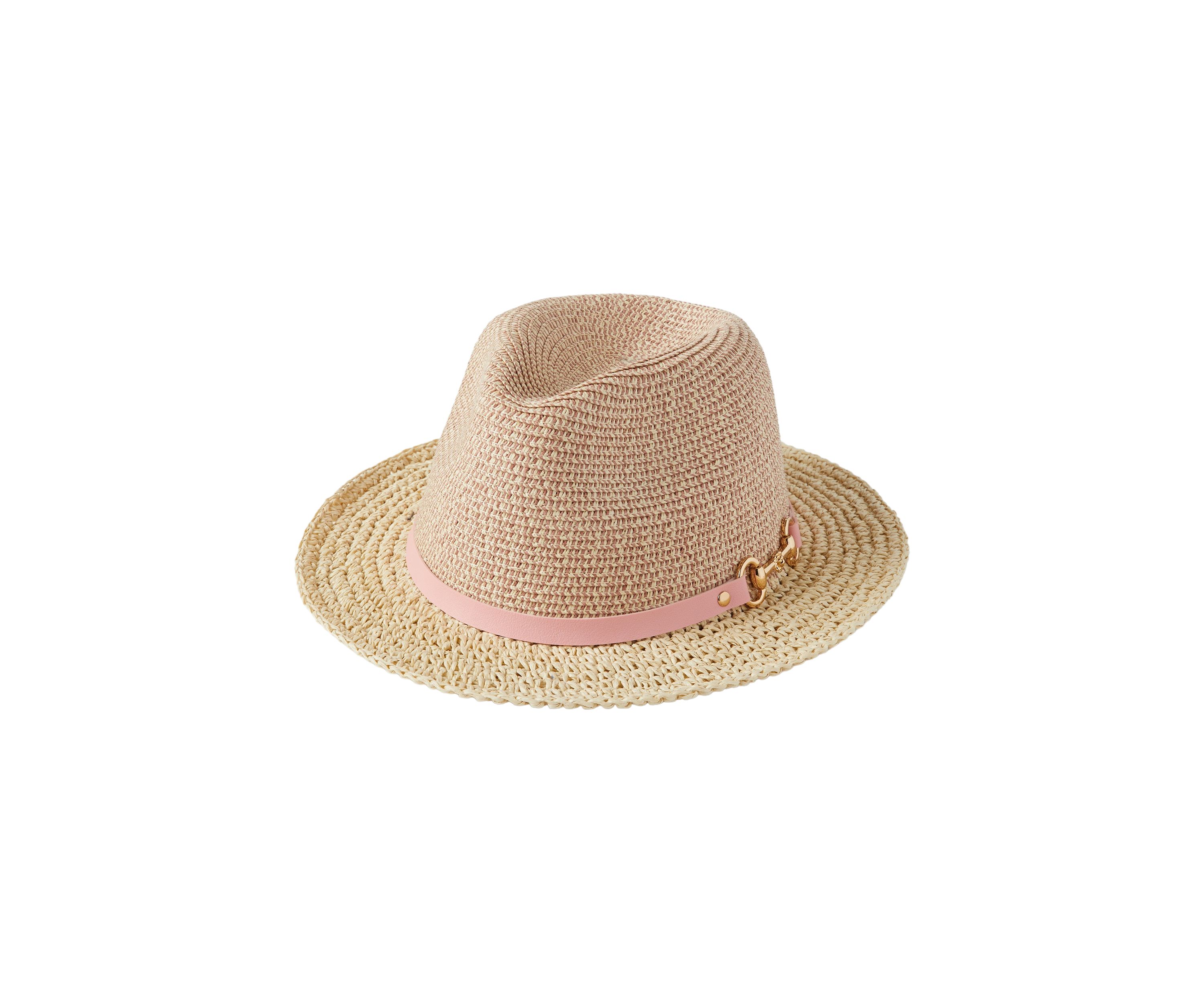 Womens Uptown Chic Straw Fedora