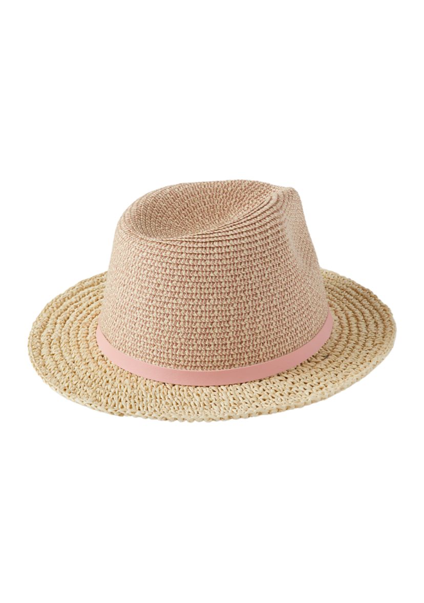 Womens Uptown Chic Straw Fedora