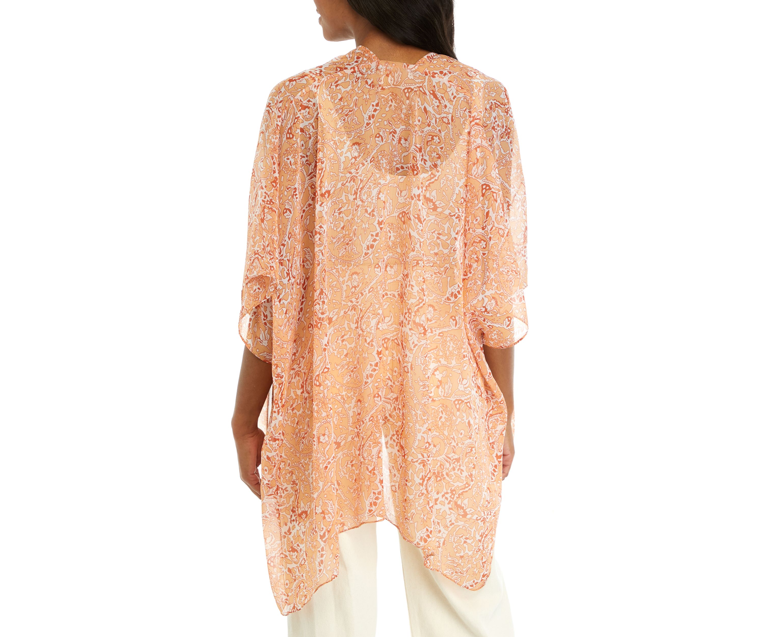 Paisley Print Ruana