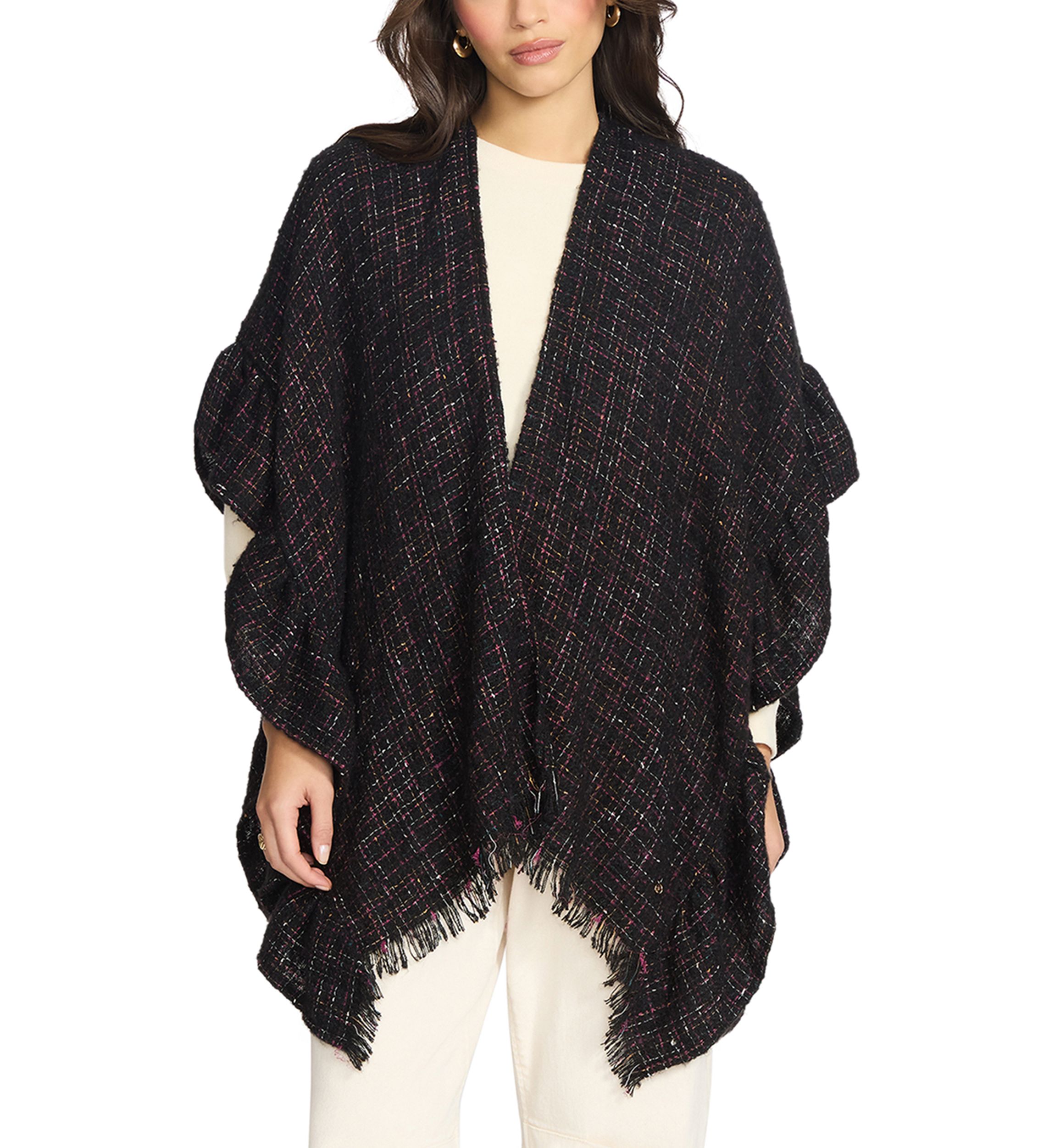 Tweed Ruffle Topper 