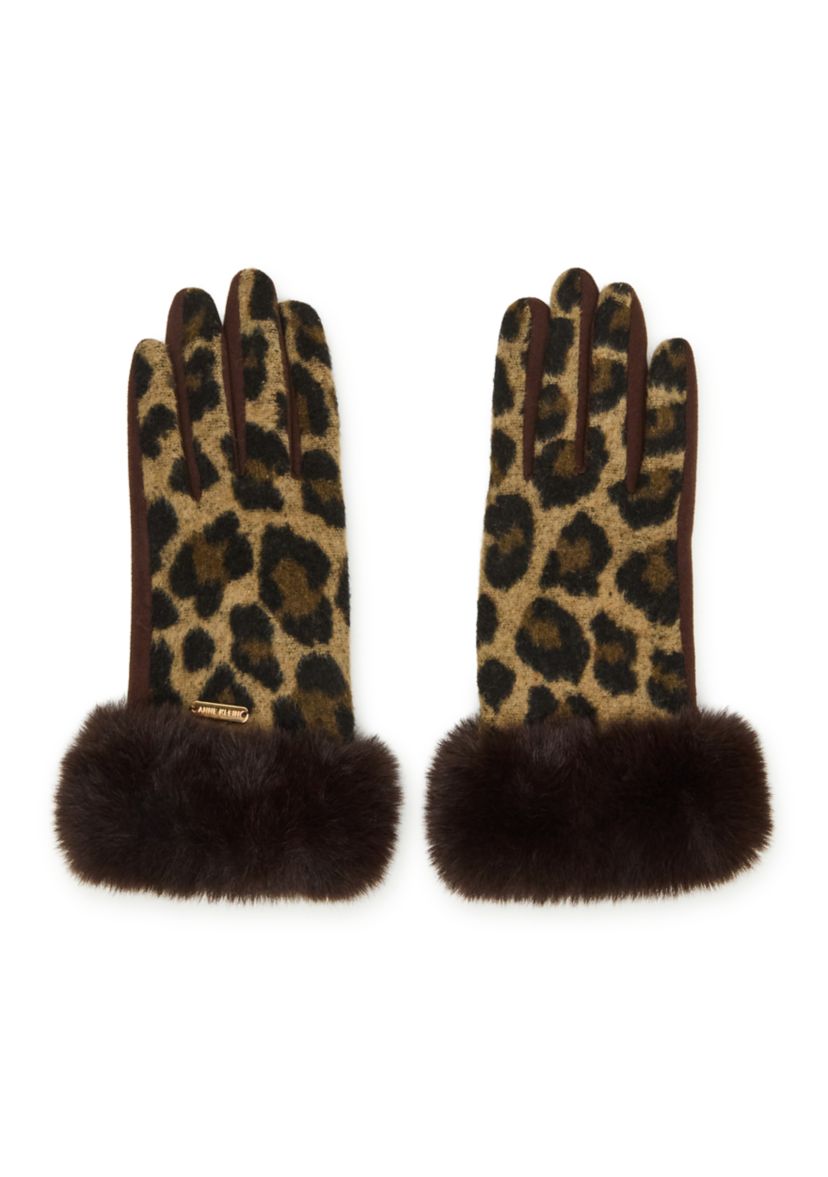 Faux Fur Headband and Glove Set 