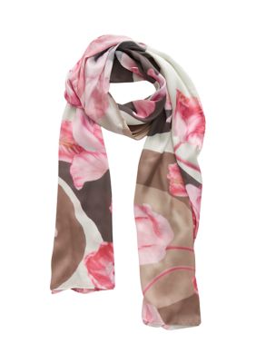 Swirling Blooms Oblong Scarf