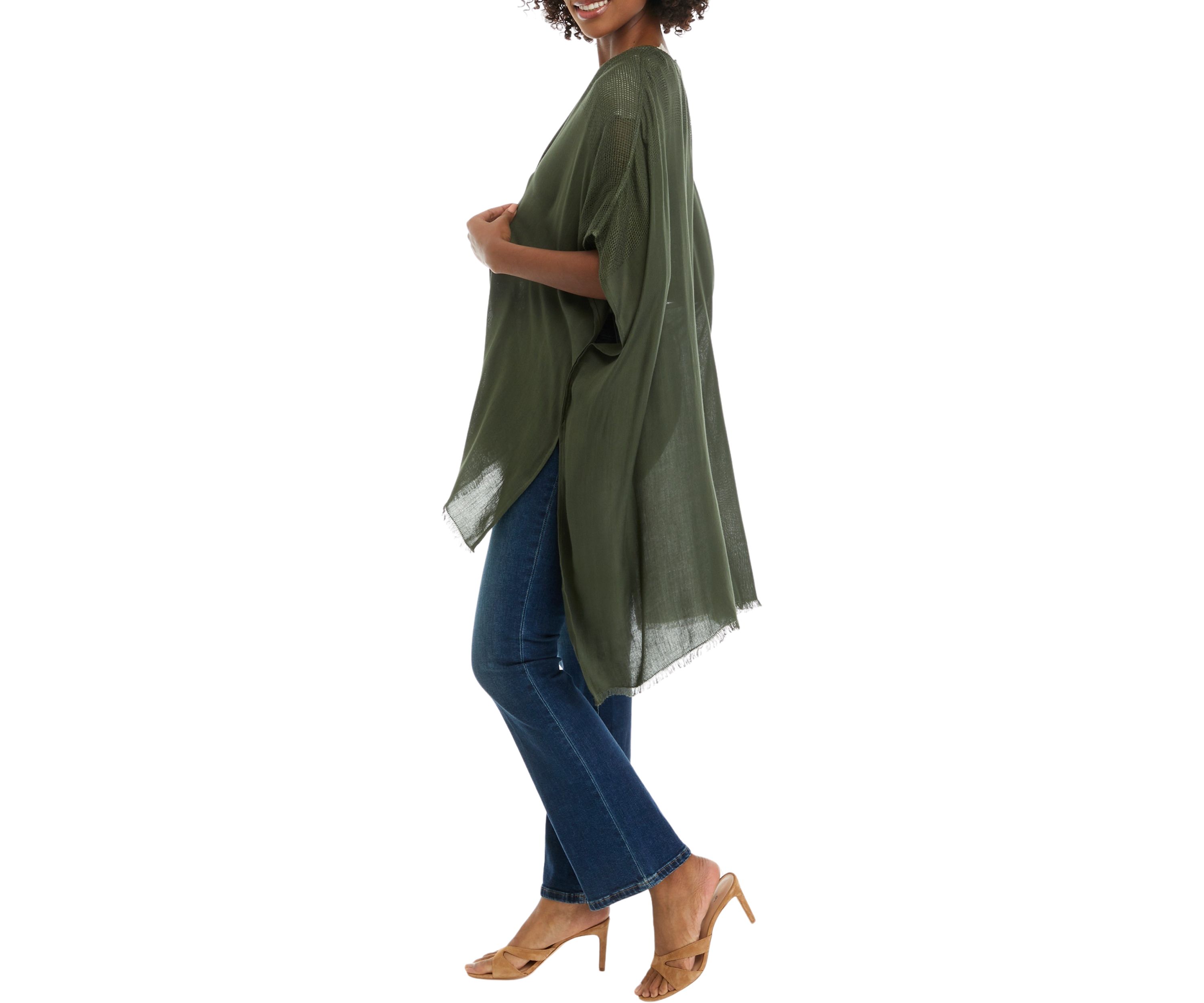 Fiji Mixed Weave Ruana