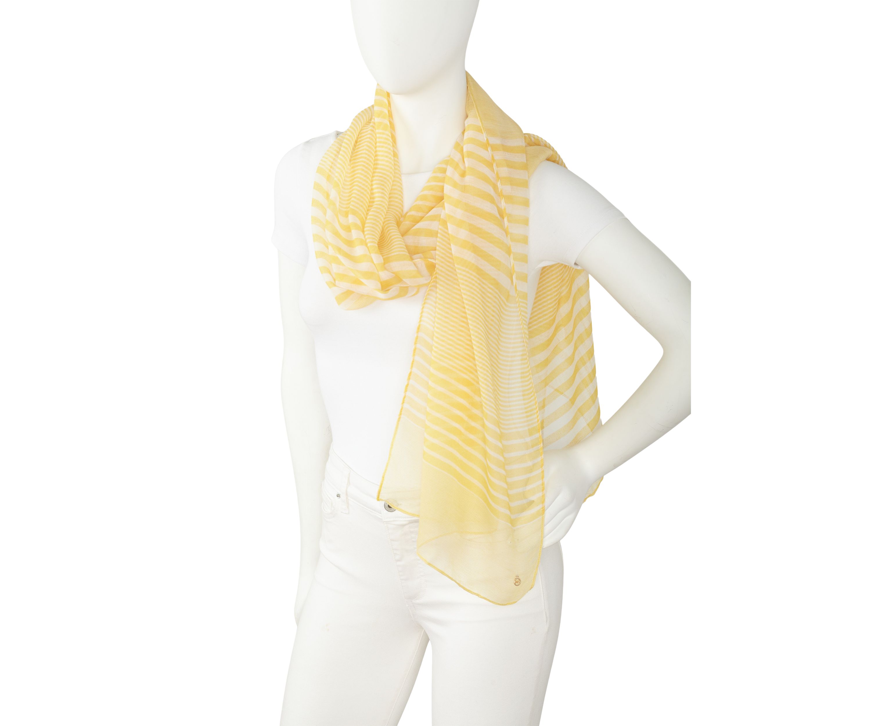 Washed Up Striped Oblong Scarf 