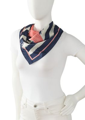 Starfish Stripe Square Scarf