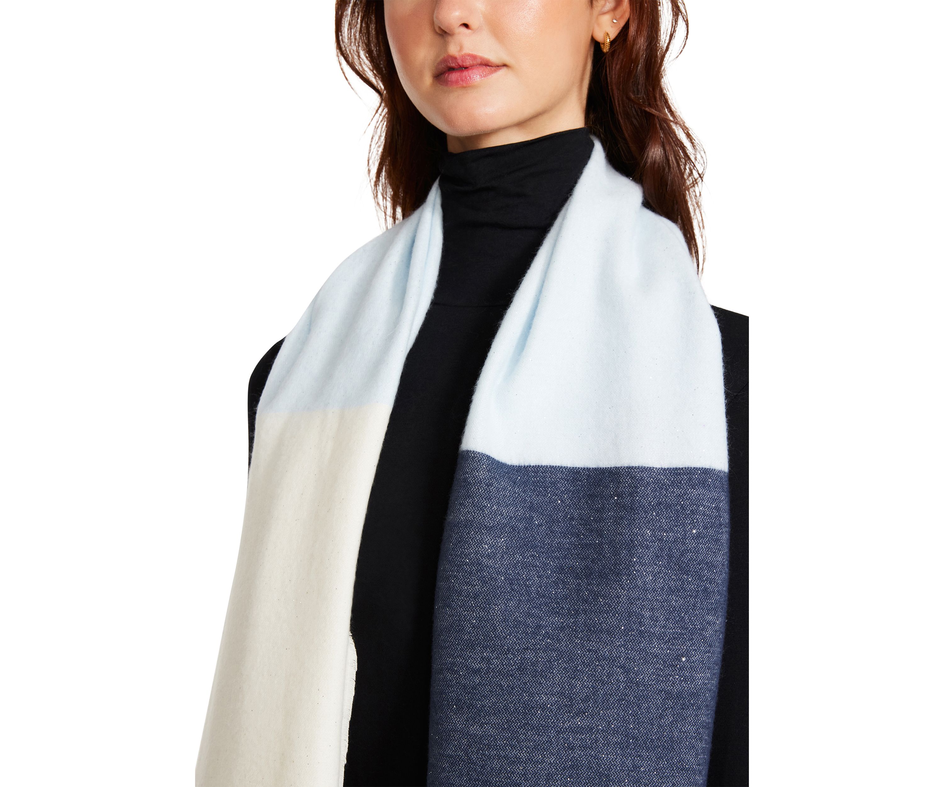 Sprayed Metallic Scarf