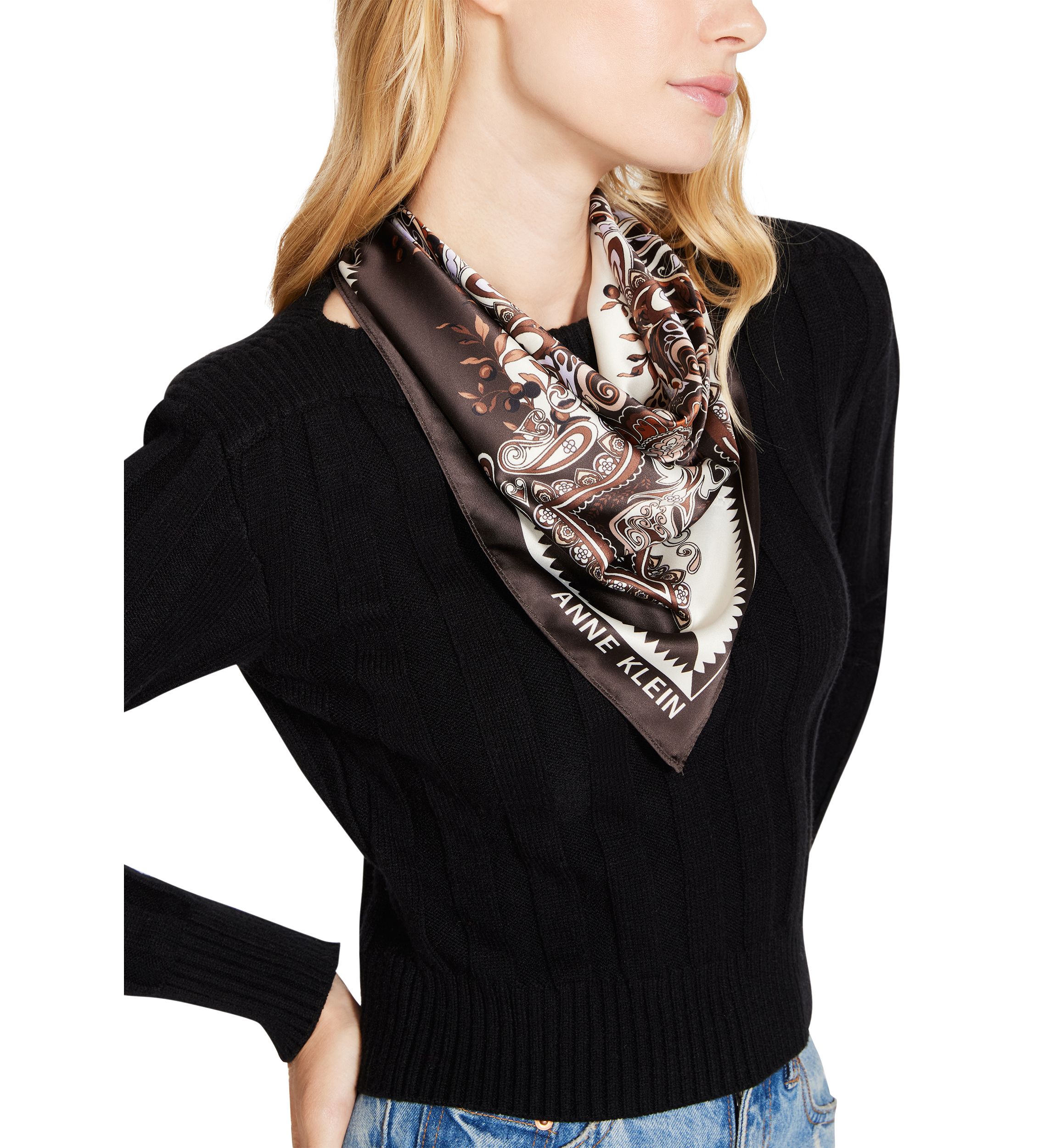 Mirror Paisley Square Scarf