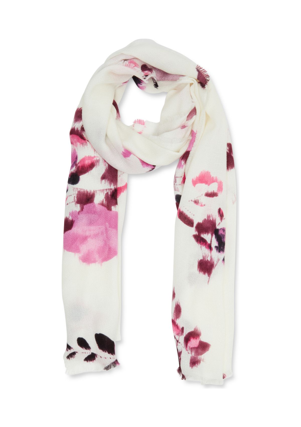 Painterly Floral Scarf