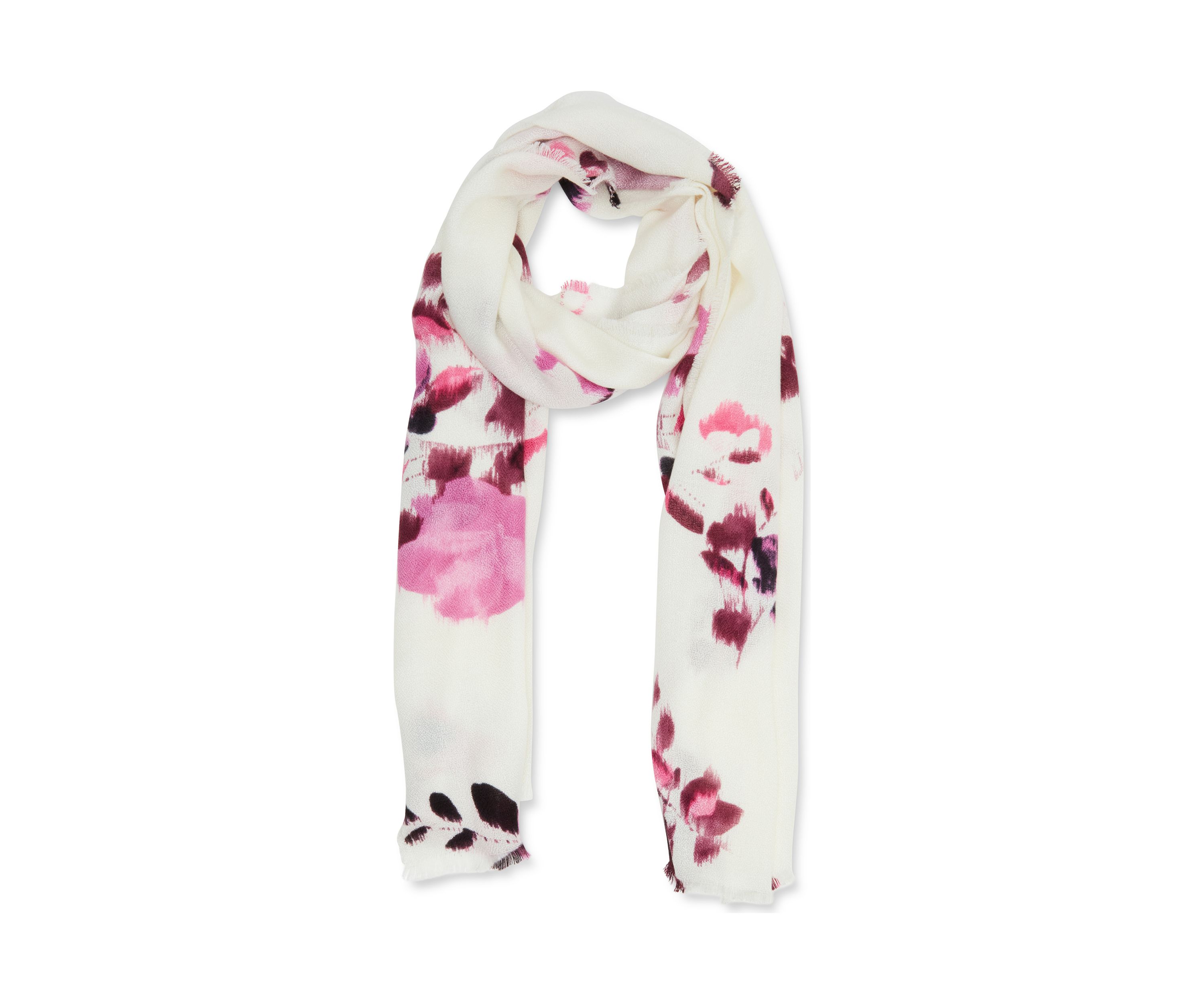 Painterly Floral Scarf
