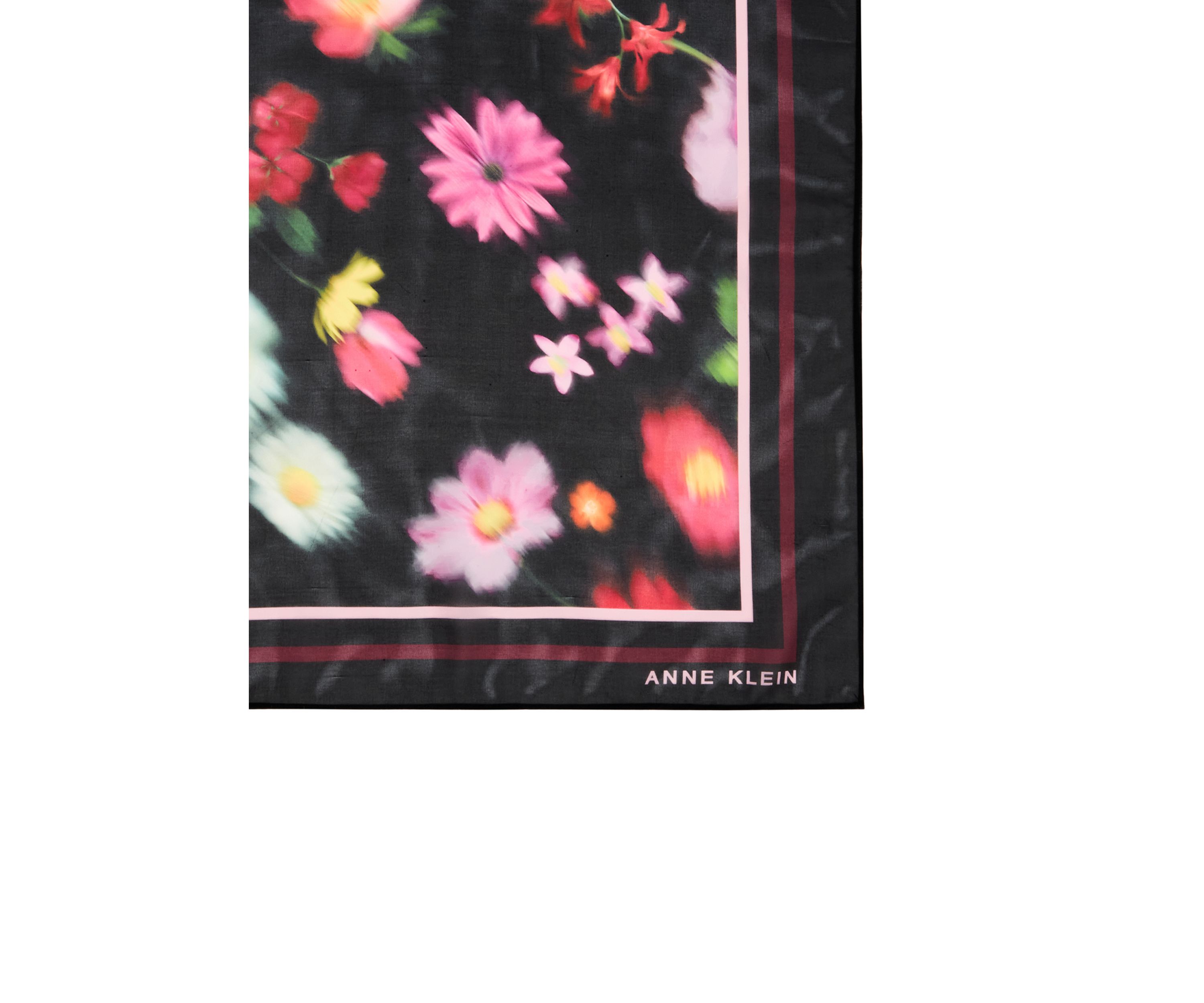 Blurred Floral Oblong Scarf