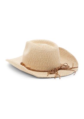 Tortoise Shell Western Hat
