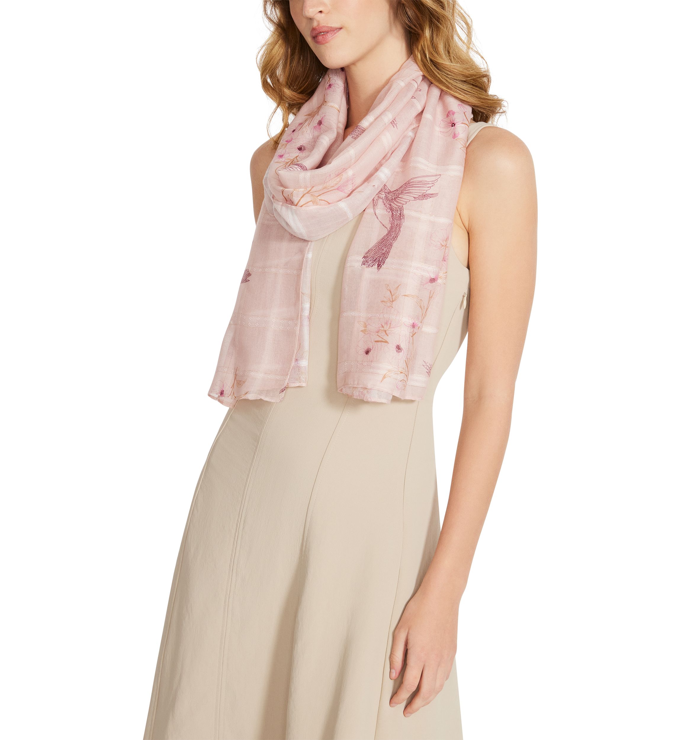 Hummingbird Bloom Oblong Scarf