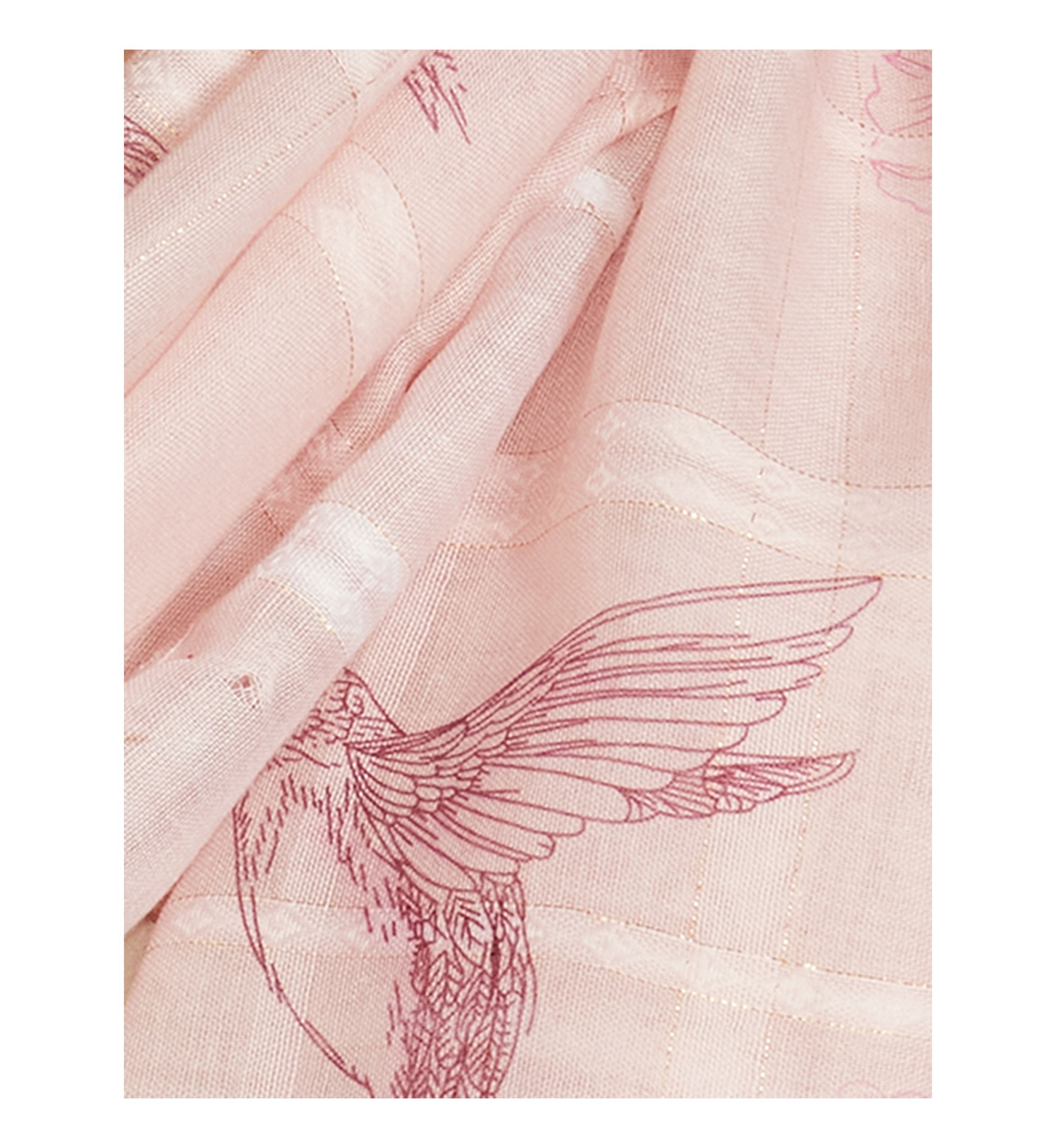 Hummingbird Bloom Oblong Scarf