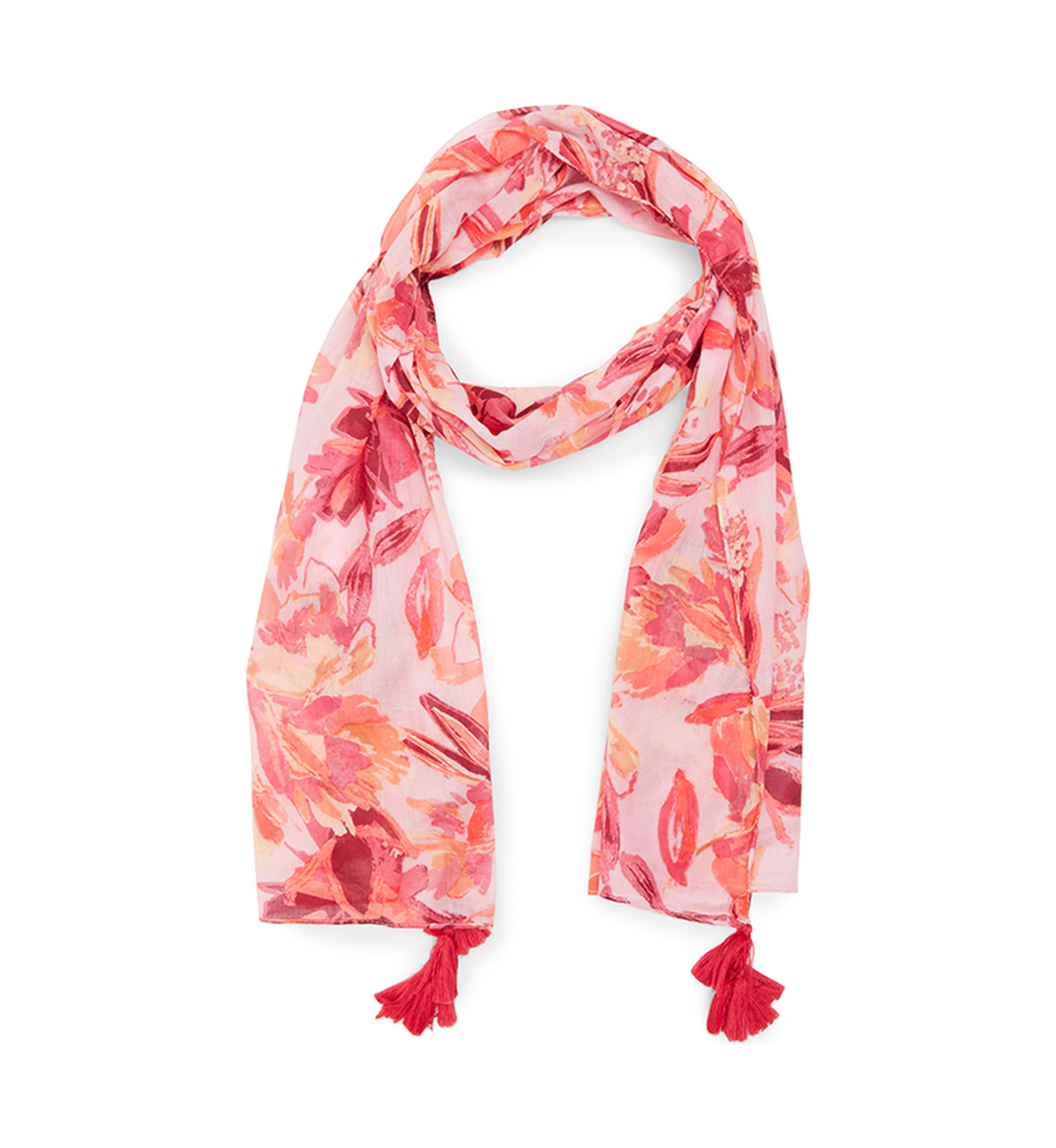 Abstract Blooms Oblong Scarf