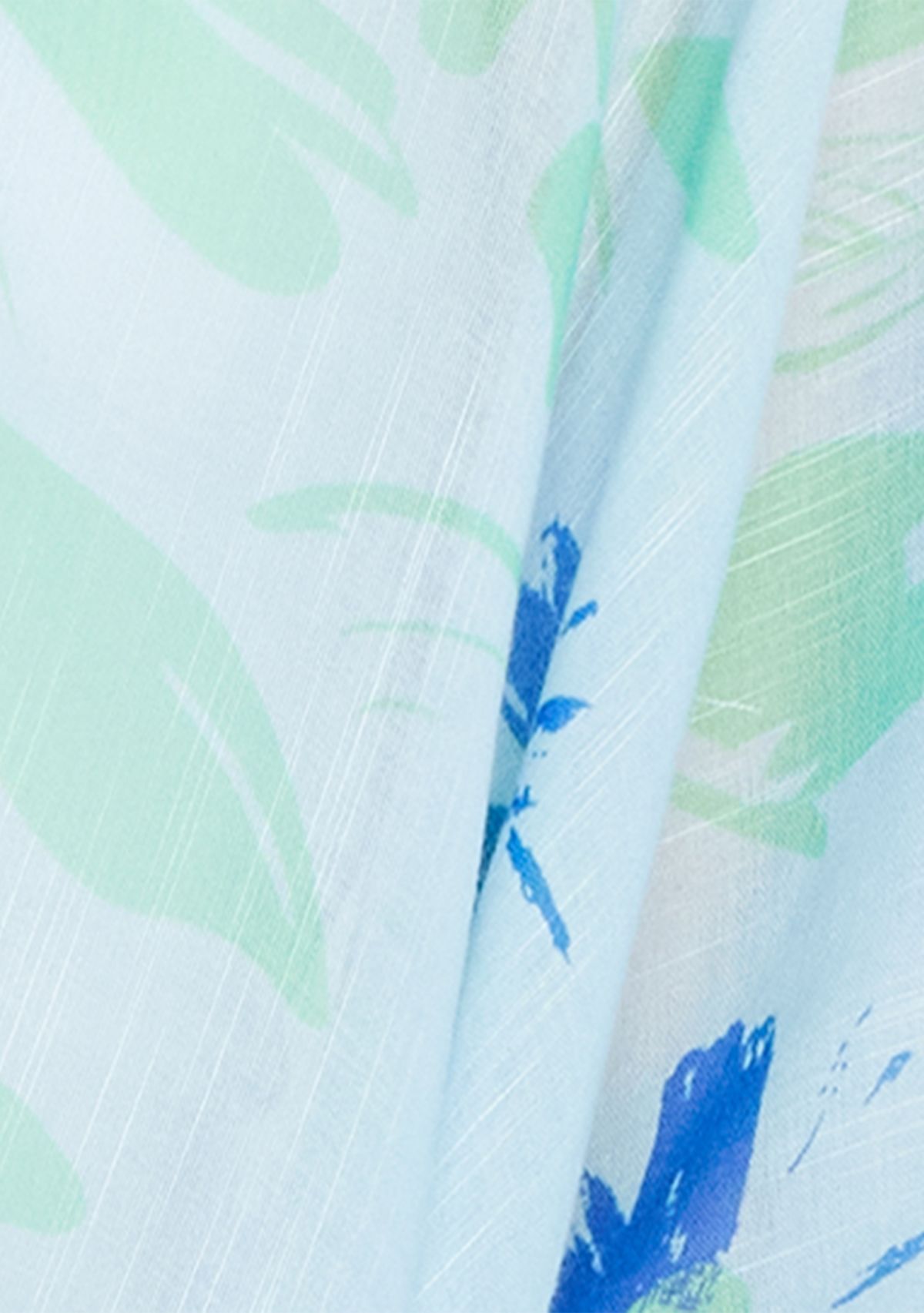 Womens Brushed Floral Ruana 