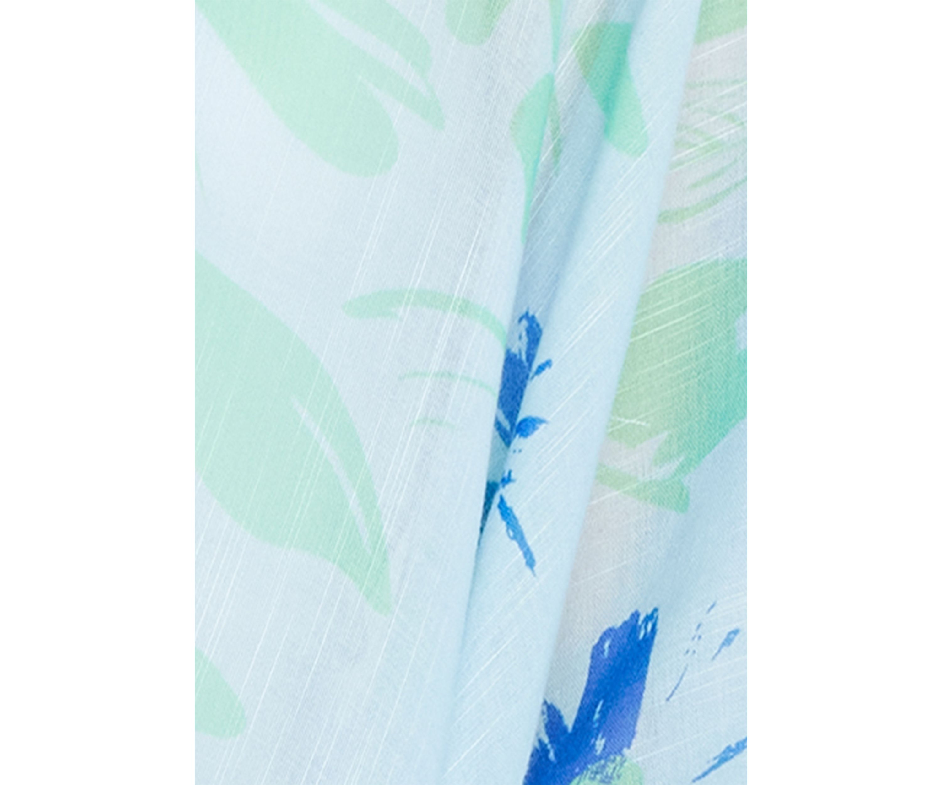 Womens Brushed Floral Ruana 