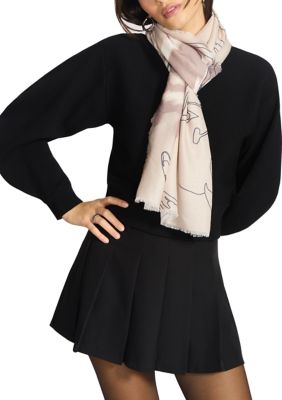 Anne Klein Women's Digital Floral Printed Oblong Scarf