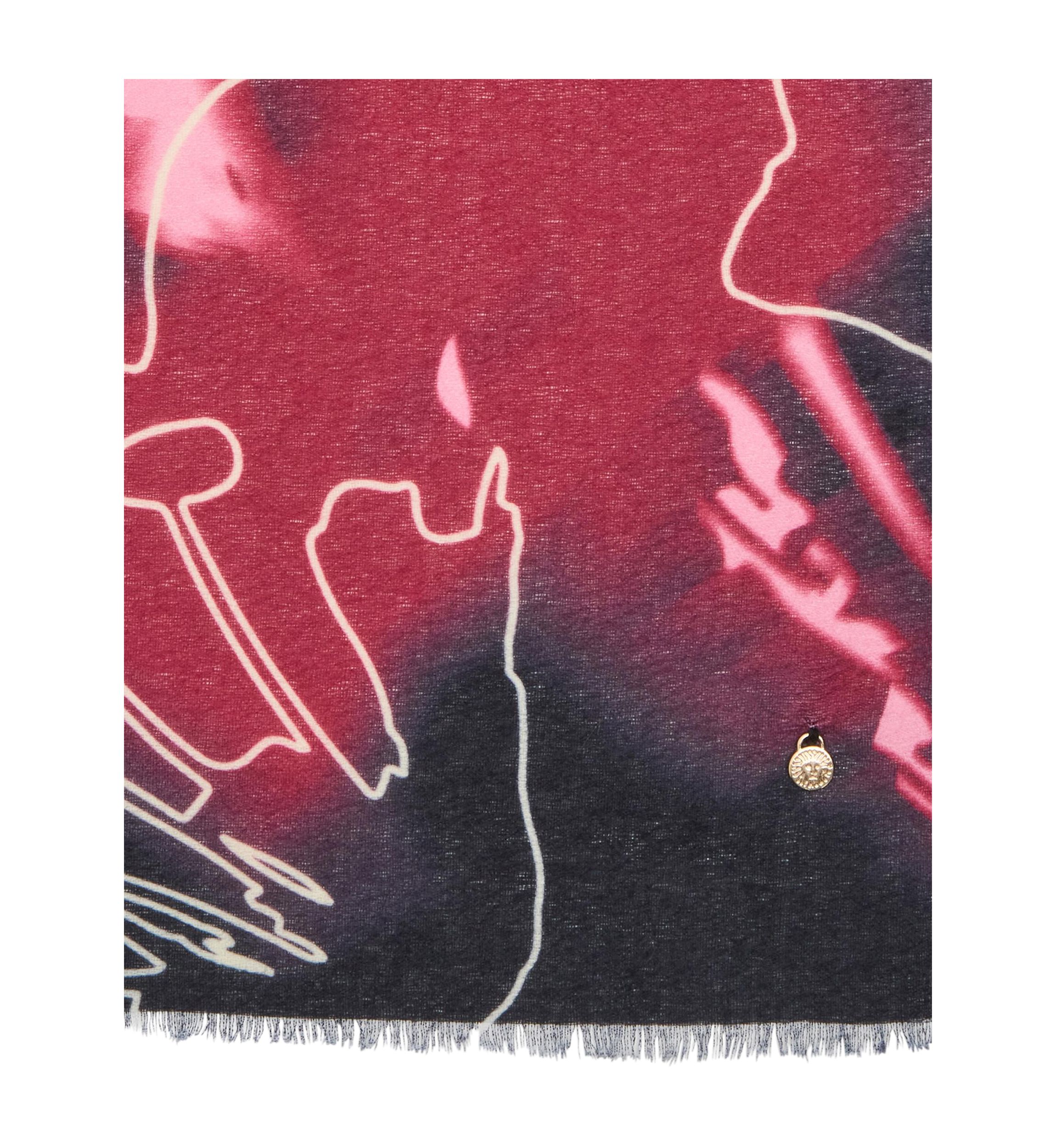 Digital Floral Printed Oblong Scarf