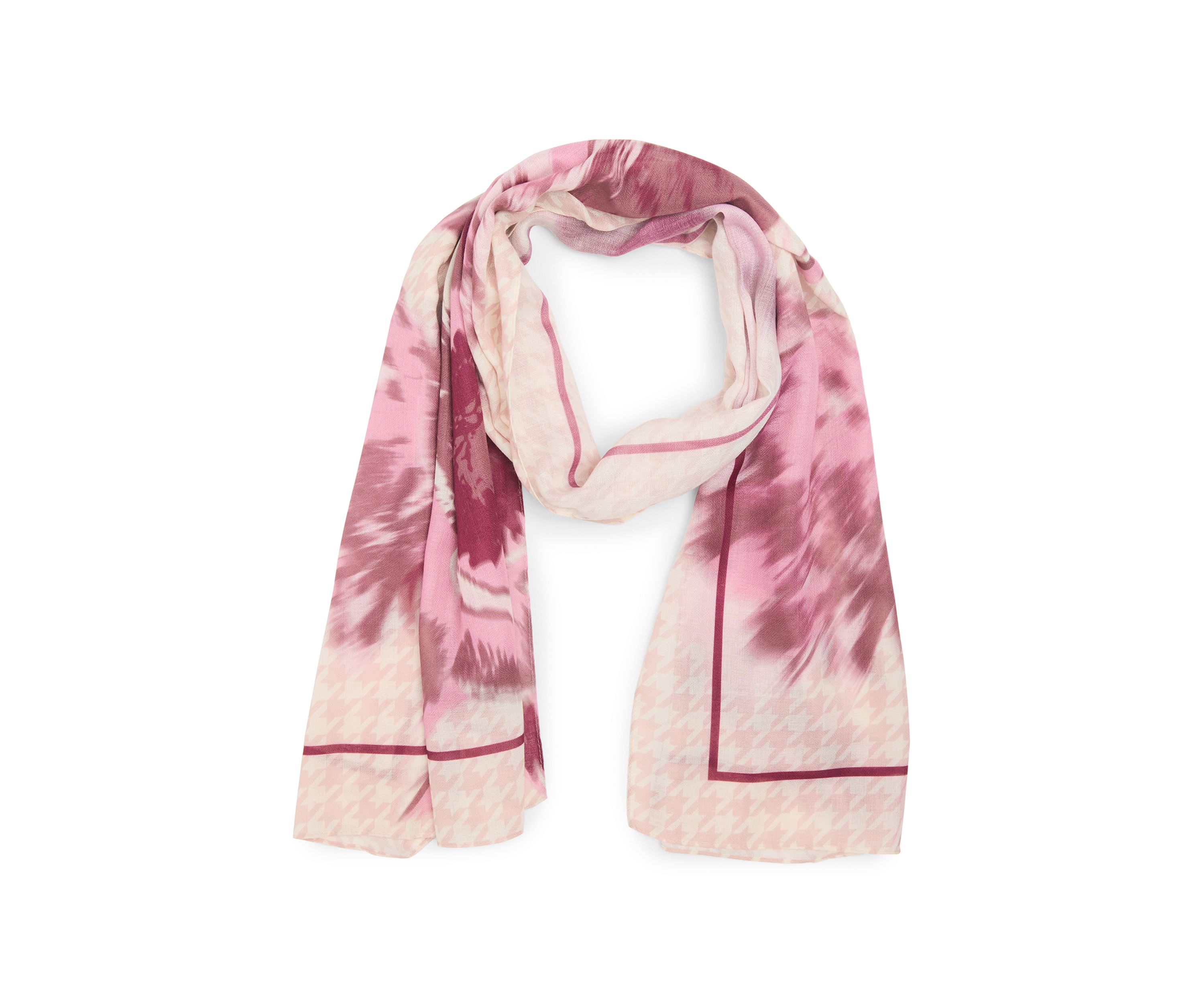 Blurred Floral Oblong Scarf