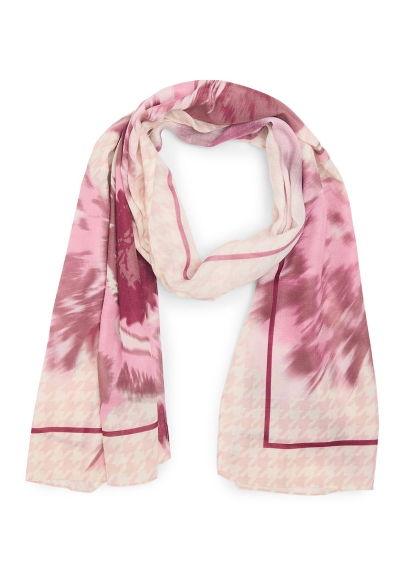 Blurred Floral Oblong Scarf