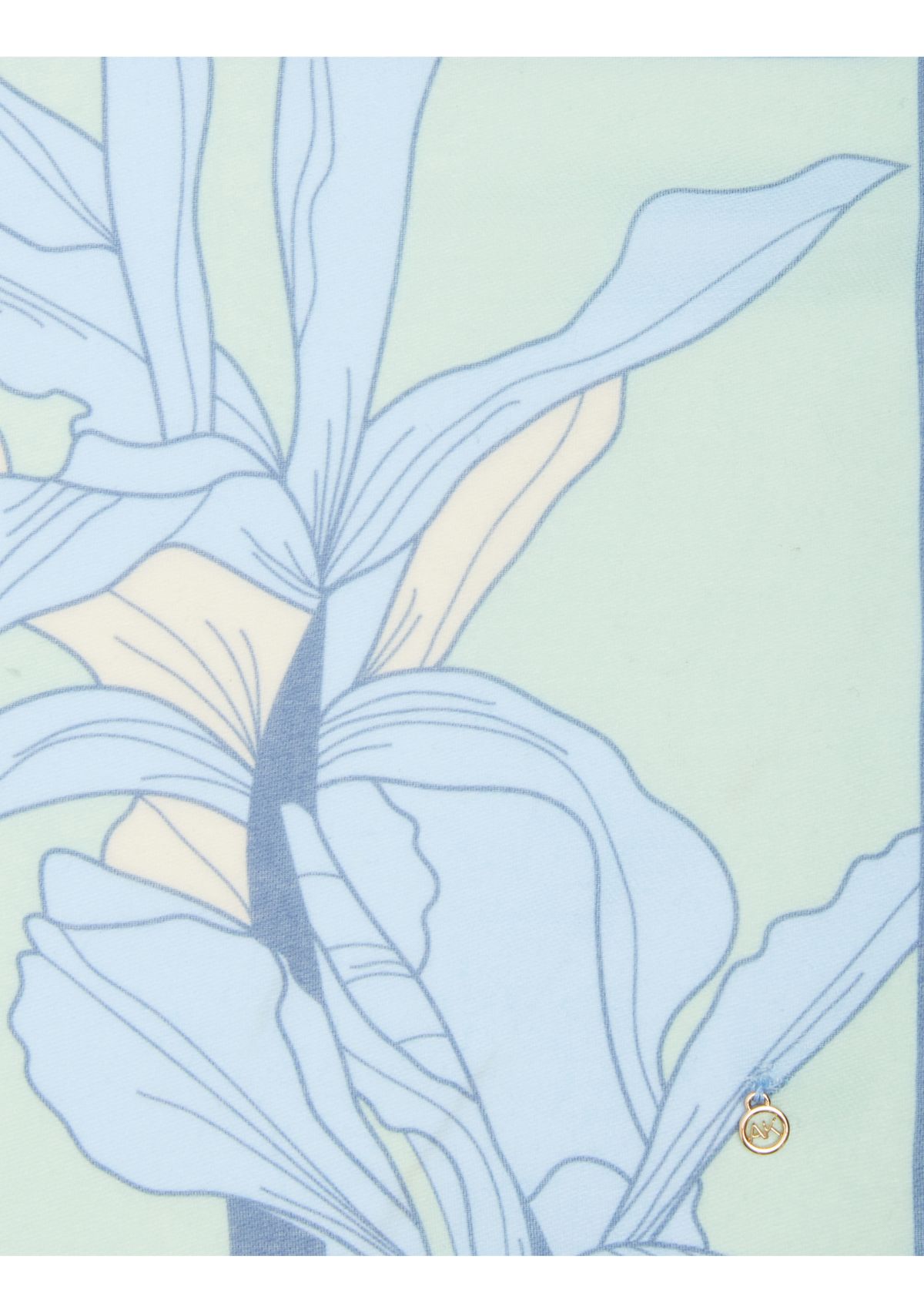 Picture Frame Floral Oblong Scarf